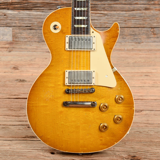 Gibson Custom Murphy Lab 1958 Les Paul Standard Reissue Heavy Aged Lemon Burst 2021 Electric Guitars / Solid Body