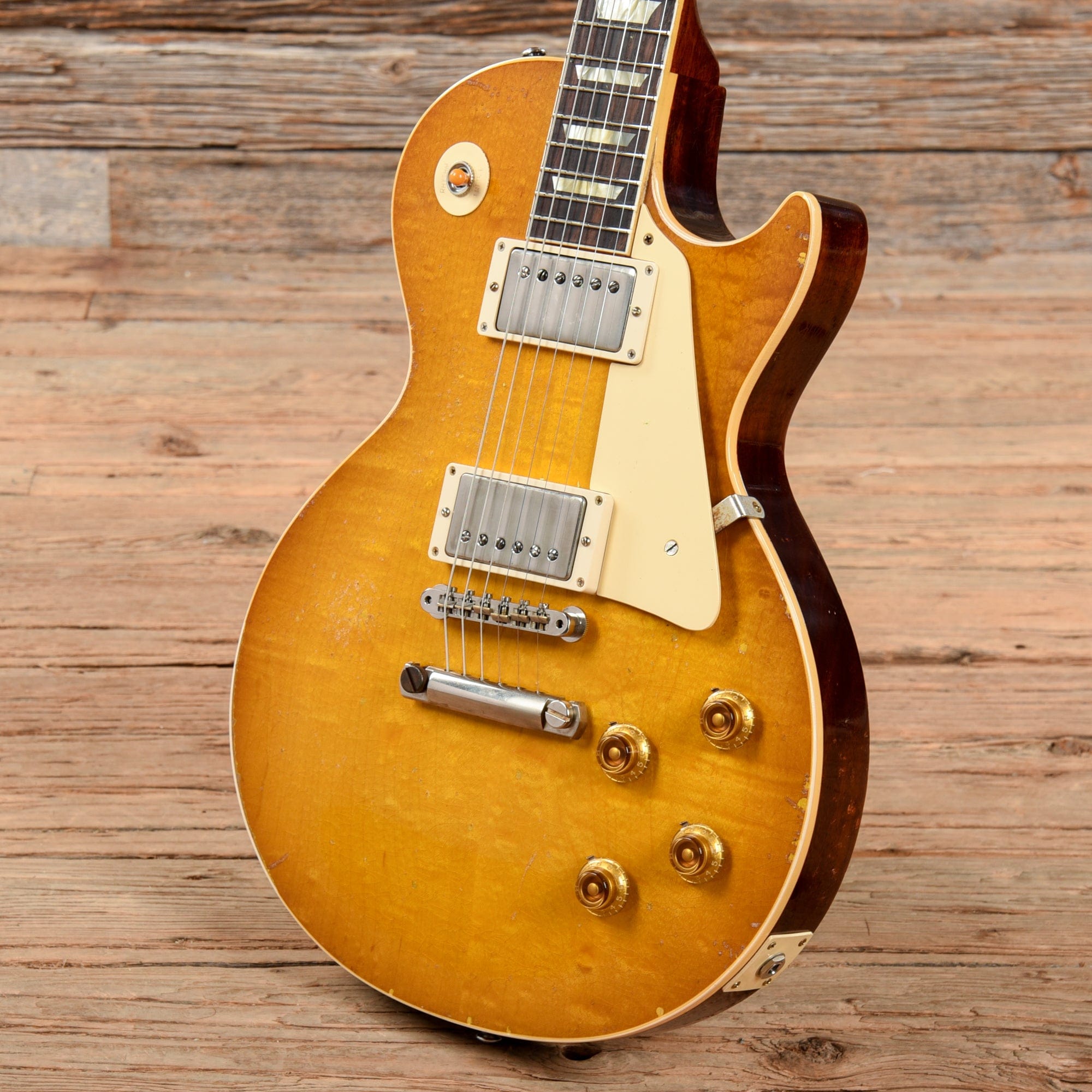 Gibson Custom Murphy Lab 1958 Les Paul Standard Reissue Heavy Aged Lemon Burst 2021 Electric Guitars / Solid Body