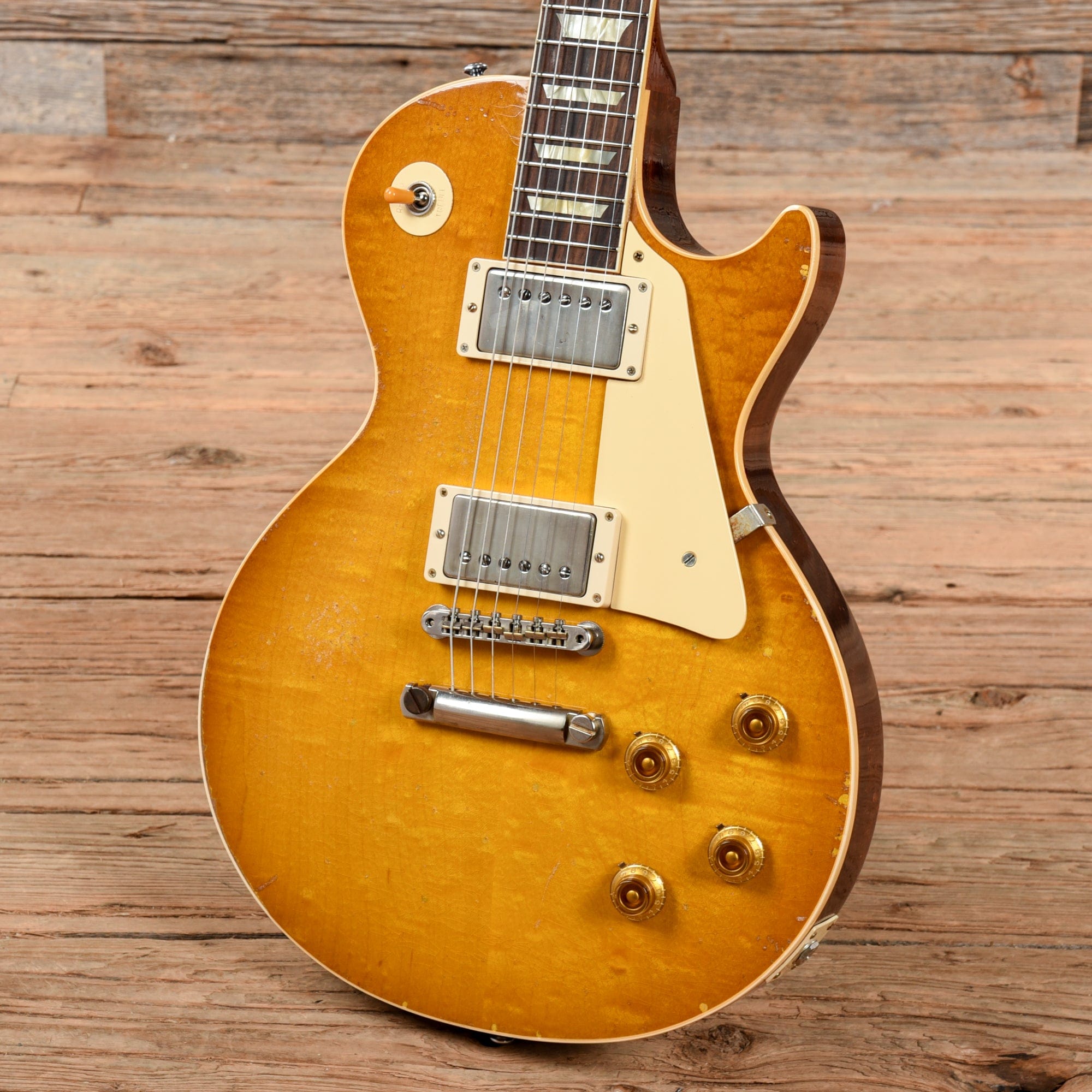 Gibson Custom Murphy Lab 1958 Les Paul Standard Reissue Heavy Aged Lemon Burst 2021 Electric Guitars / Solid Body