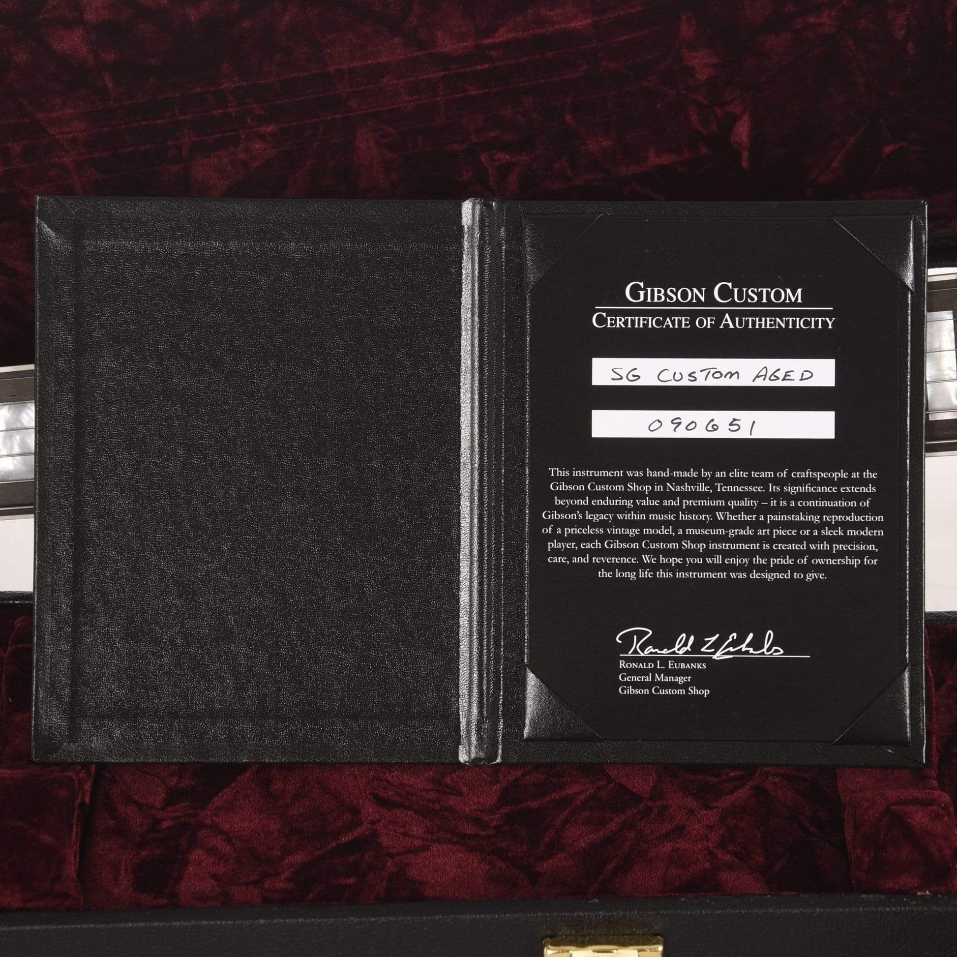 Gibson Custom SG Custom 3-Pickup Classic White Heavy Aged Electric Guitars / Solid Body