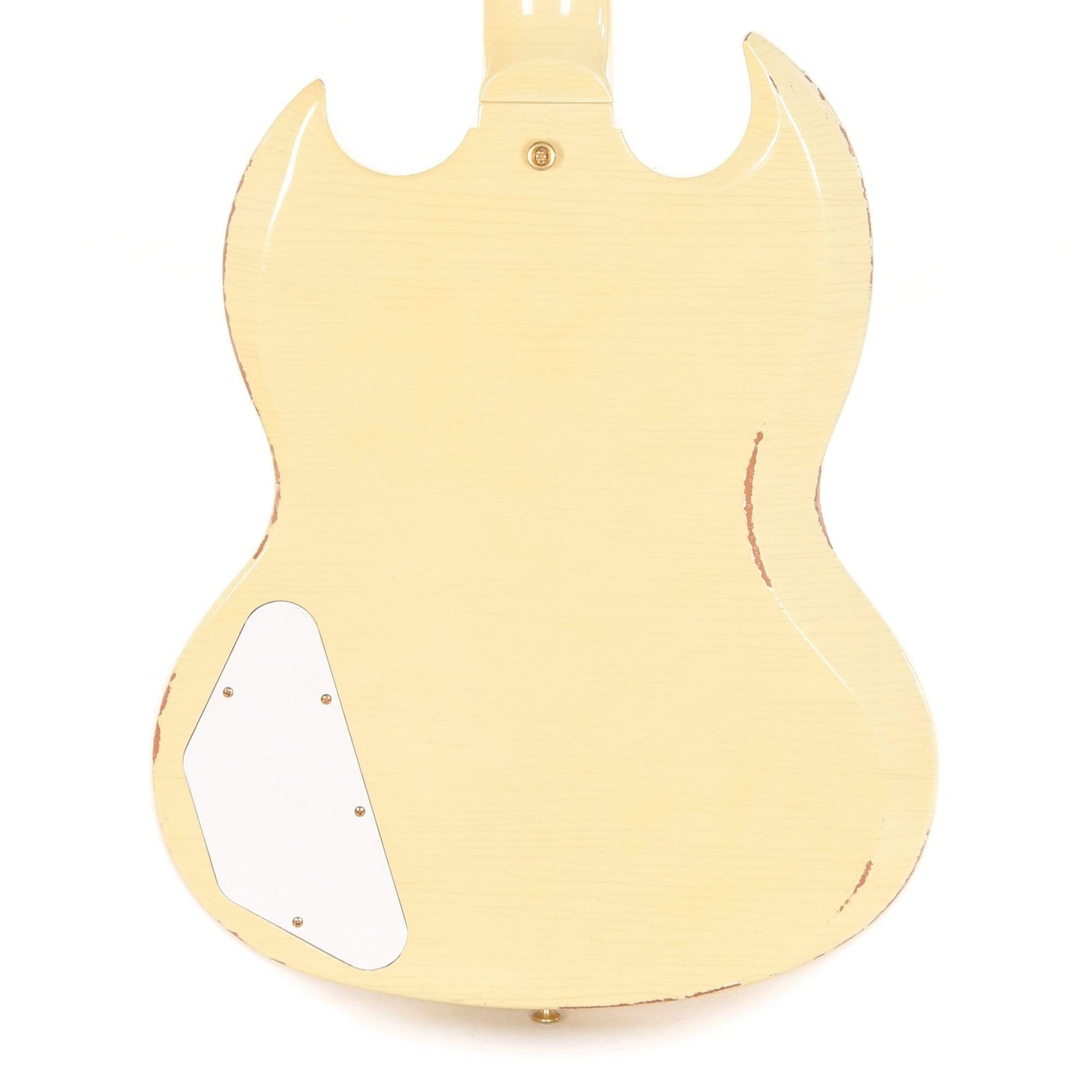 Gibson Custom SG Custom 3-Pickup Classic White Heavy Aged Electric Guitars / Solid Body