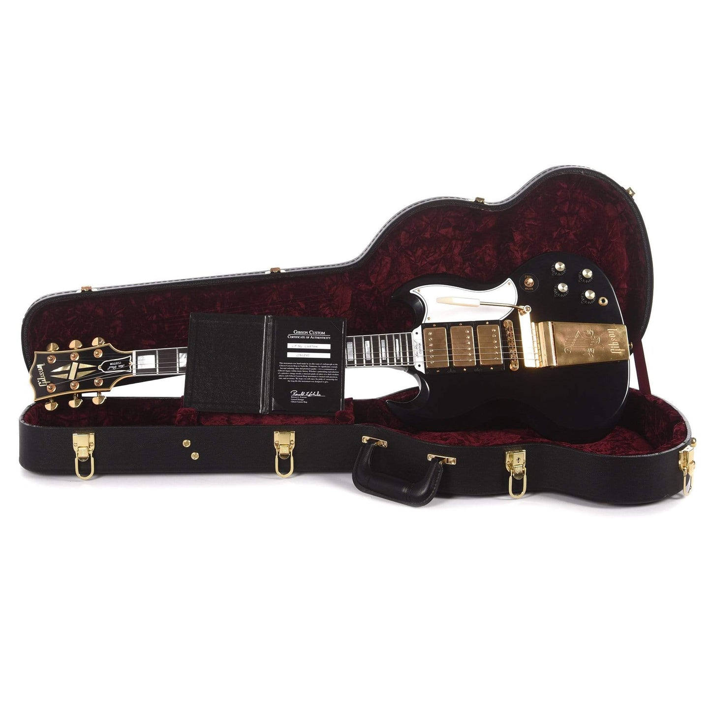 Gibson Custom SG Custom 3-Pickup Oxblood VOS w/Maestro Vibrola Electric Guitars / Solid Body