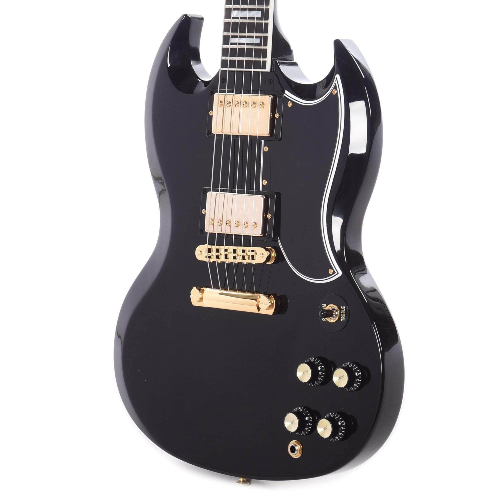Gibson Custom SG Custom Ebony Gloss w/Ebony Fingerboard Electric Guitars / Solid Body