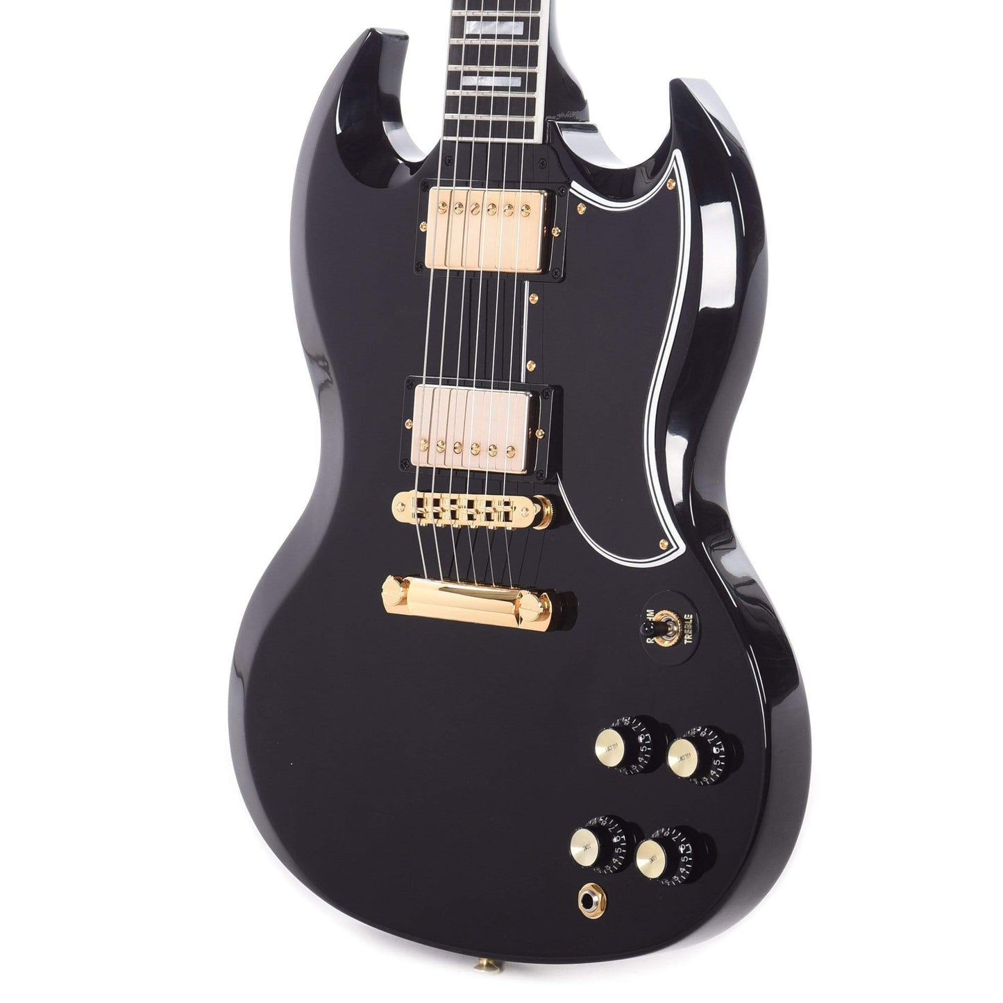 Gibson Custom SG Custom Ebony Gloss w/Ebony Fingerboard Electric Guitars / Solid Body