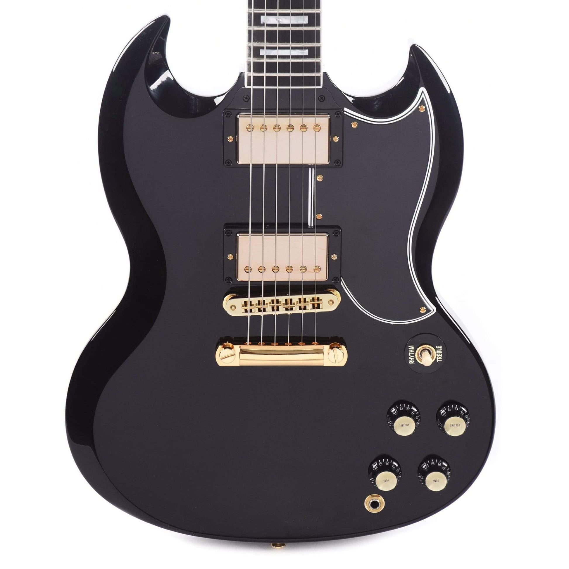 Gibson Custom SG Custom Ebony Gloss w/Ebony Fingerboard Electric Guitars / Solid Body