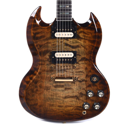 Gibson Custom SG Custom Exotic Quilted Top Whiskey Cobra Burst Gloss NAMM Show Display Electric Guitars / Solid Body