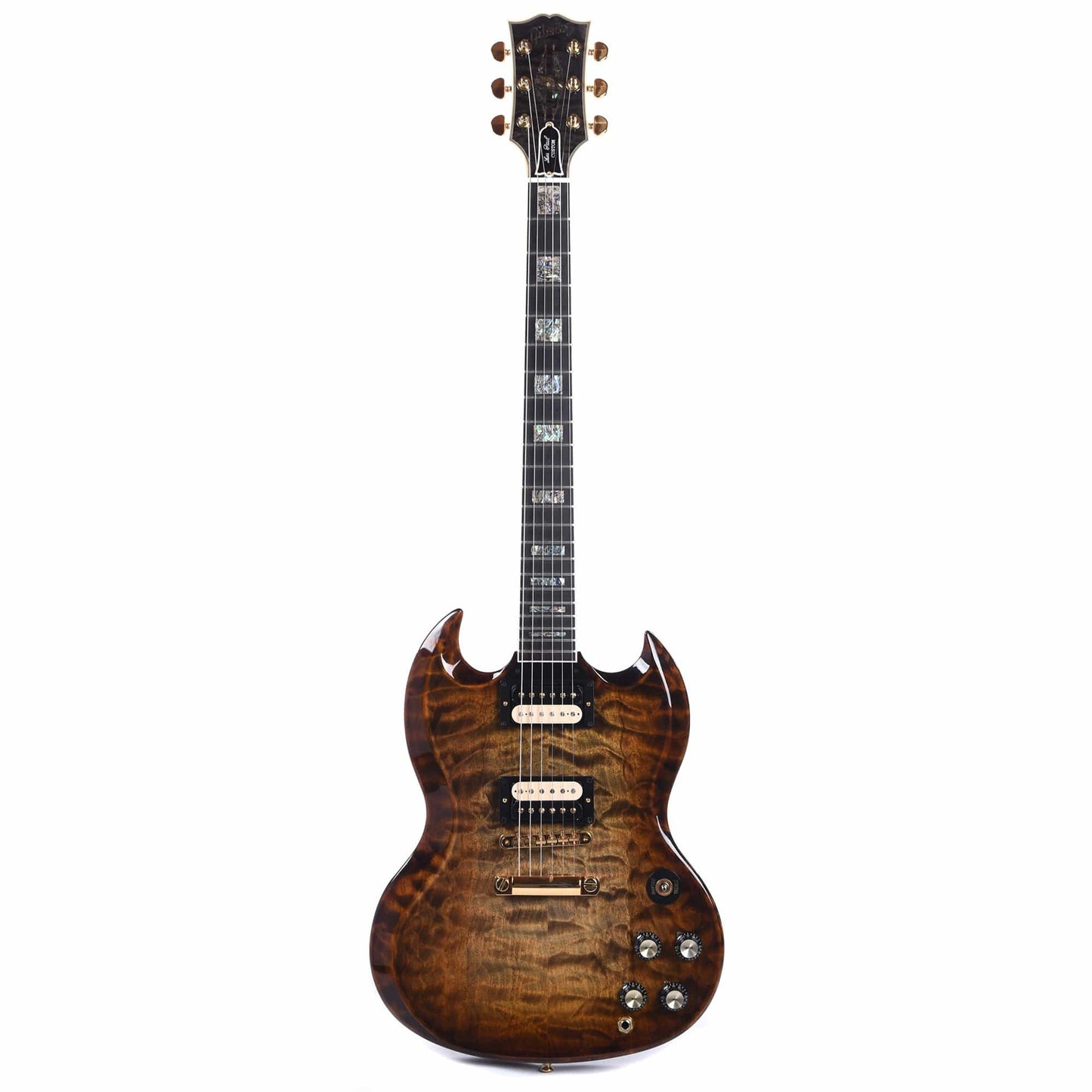 Gibson Custom SG Custom Exotic Quilted Top Whiskey Cobra Burst Gloss NAMM Show Display Electric Guitars / Solid Body