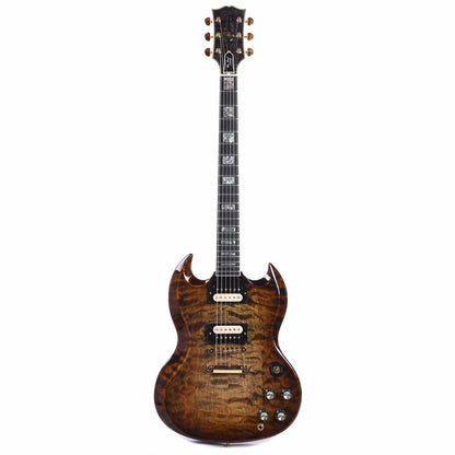 Gibson Custom SG Custom Exotic Quilted Top Whiskey Cobra Burst Gloss NAMM Show Display Electric Guitars / Solid Body