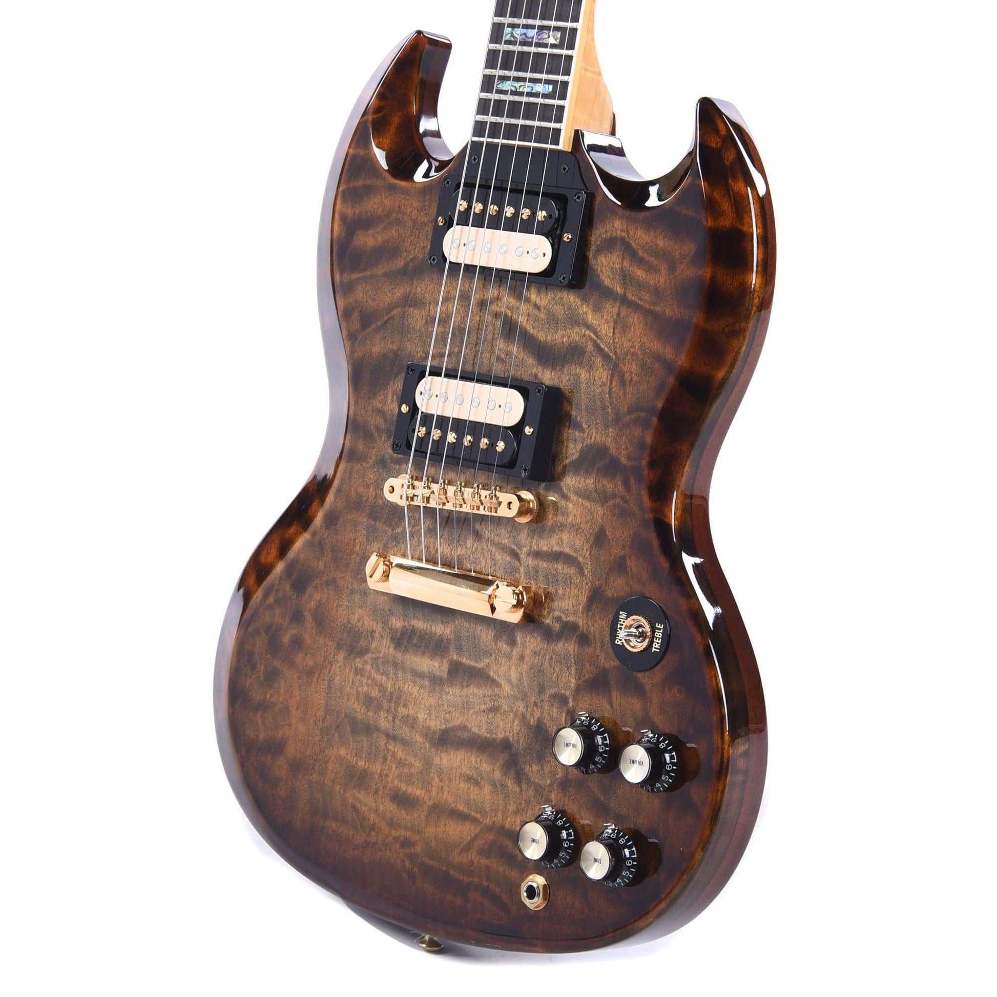 Gibson Custom SG Custom Exotic Quilted Top Whiskey Cobra Burst Gloss NAMM Show Display Electric Guitars / Solid Body