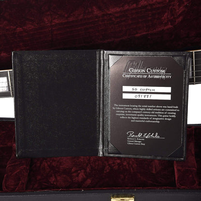 Gibson Custom SG Custom Lamp Black P90 VOS w/"Batwing" Pickguard Electric Guitars / Solid Body