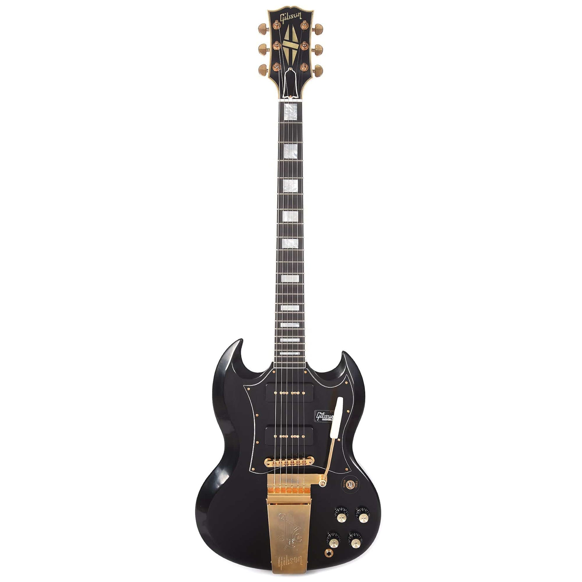 Gibson Custom SG Custom Lamp Black P90 VOS w/"Batwing" Pickguard Electric Guitars / Solid Body