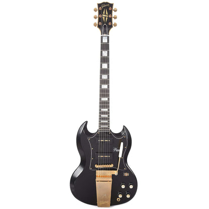 Gibson Custom SG Custom Lamp Black P90 VOS w/"Batwing" Pickguard Electric Guitars / Solid Body