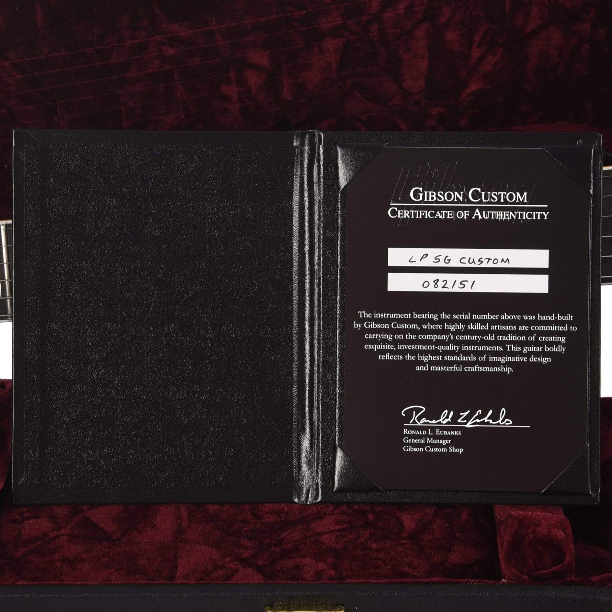 Gibson Custom SG Lamp Black w/2-P90's Batwing VOS Maestro Electric Guitars / Solid Body