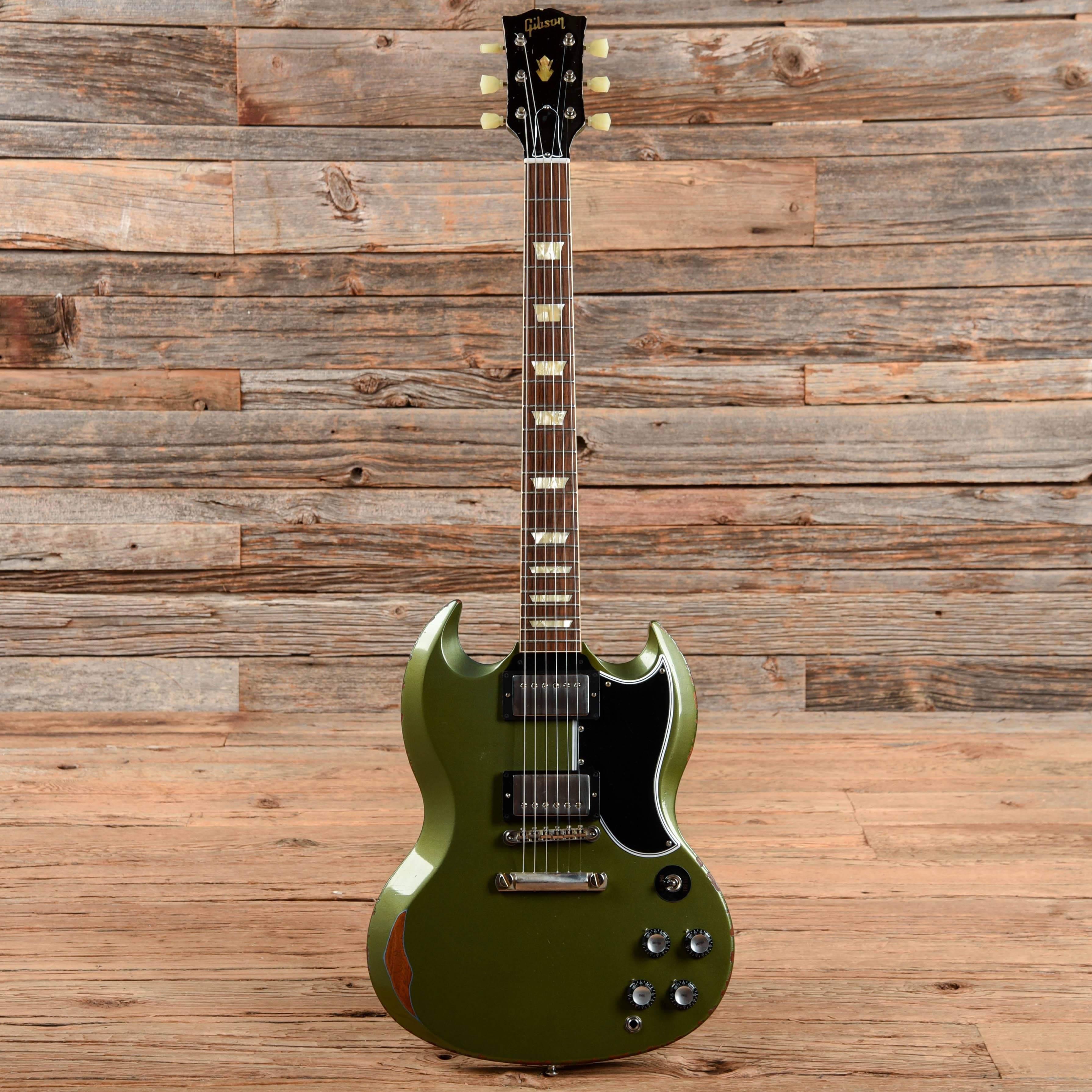 Gibson Custom SG Standard Heavy Aged Antique Pelham Blue 2019 Electric Guitars / Solid Body