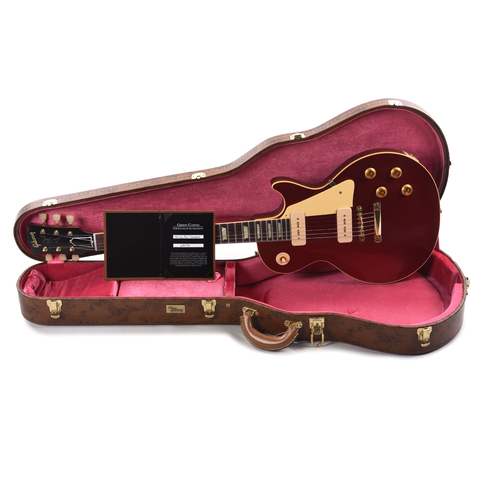 Gibson Custom Shop 1956 Les Paul Standard Antique Sparkling Burgundy VOS GH w/59 Carmelita Neck Electric Guitars / Solid Body