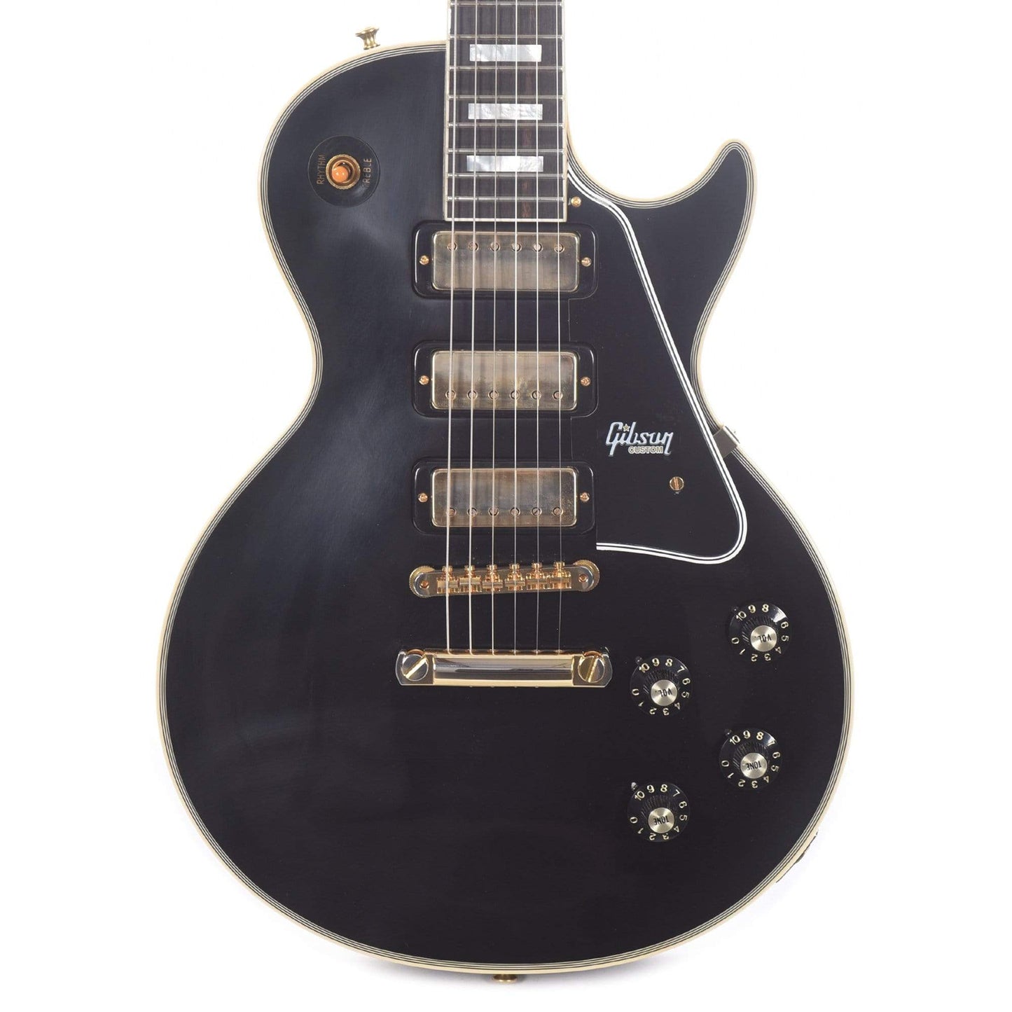 Gibson Custom Shop 1957 Les Paul Custom 3-Pickup Ebony VOS Electric Guitars / Solid Body