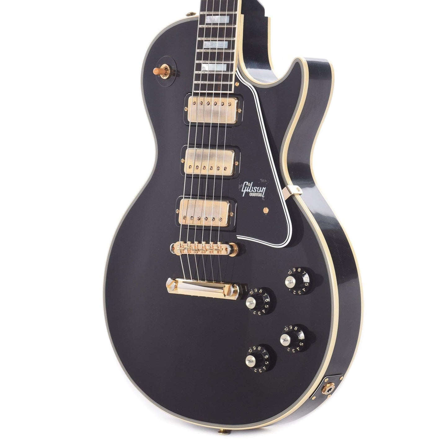 Gibson Custom Shop 1957 Les Paul Custom 3-Pickup Ebony VOS Electric Guitars / Solid Body