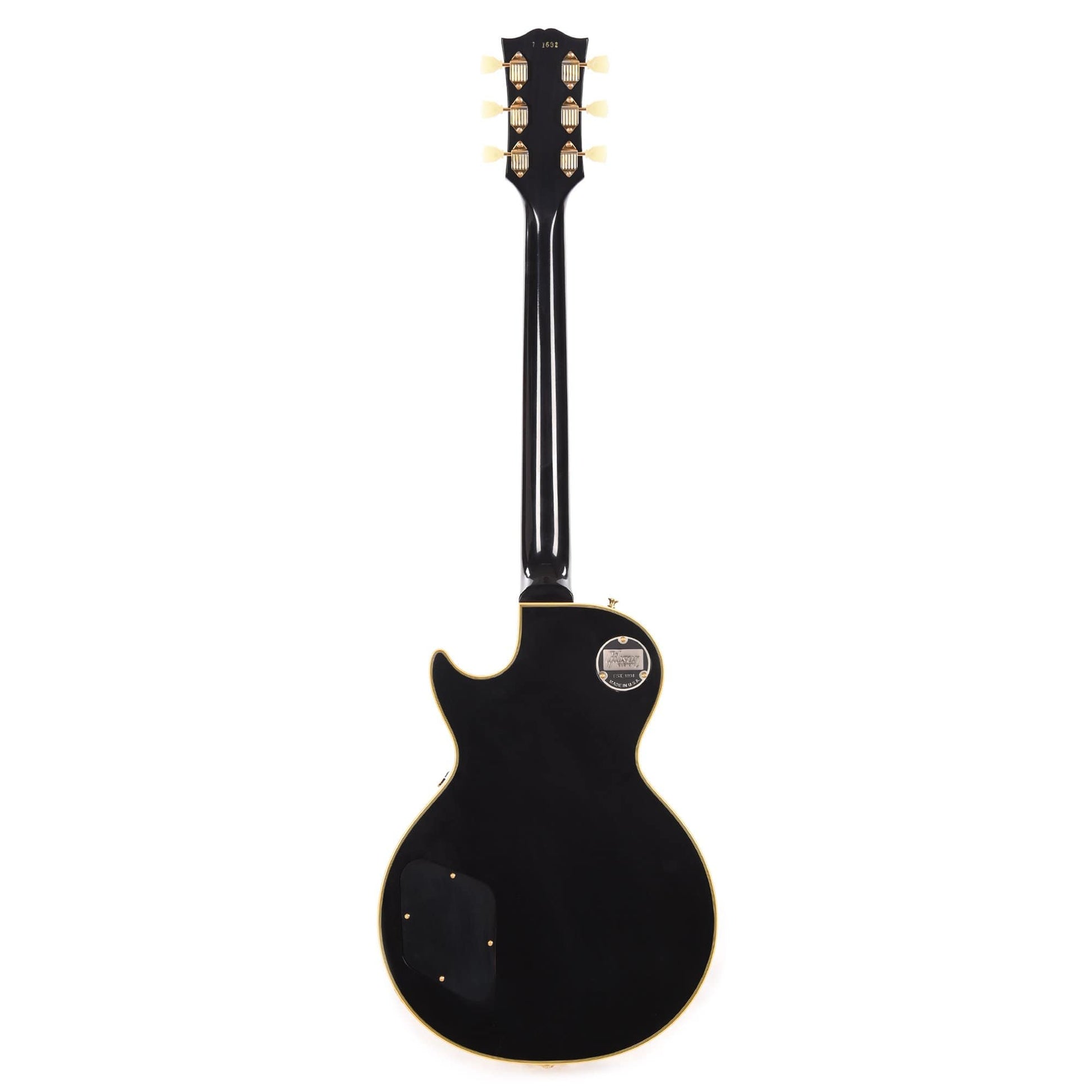 Gibson Custom Shop 1957 Les Paul Custom Reissue 3-Pickup Ebony VOS w/Bigsby Electric Guitars / Solid Body