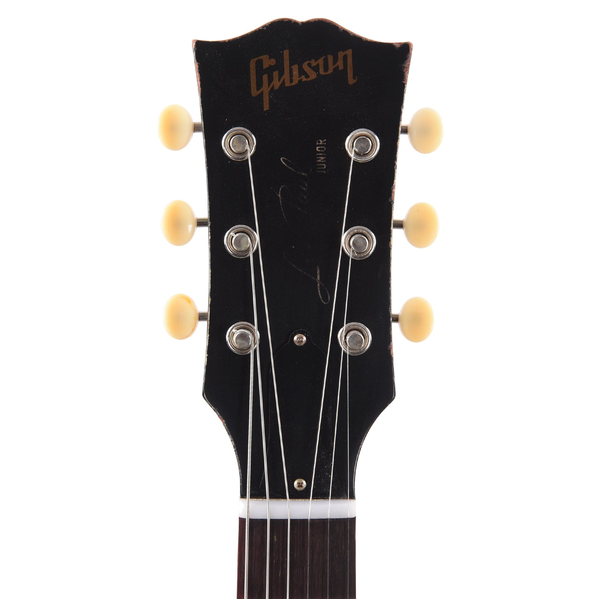 Gibson Custom Shop 1957 Les Paul Junior Single Cut Ebony Murphy Lab Heavy Aged Electric Guitars / Solid Body
