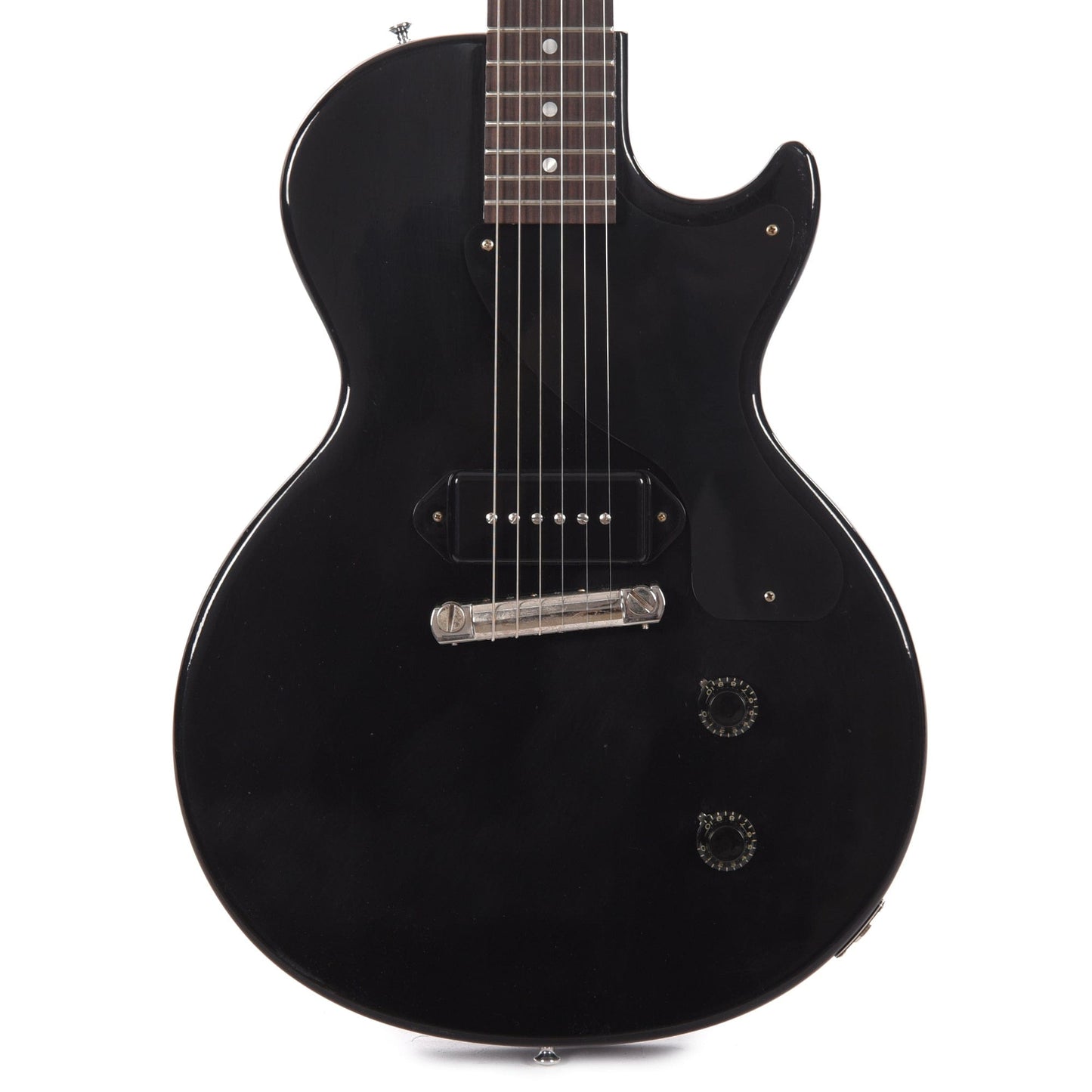 Gibson Custom Shop 1957 Les Paul Junior Singlecut Murphy Lab Ultra Light Aged Antique Ebony Electric Guitars / Solid Body