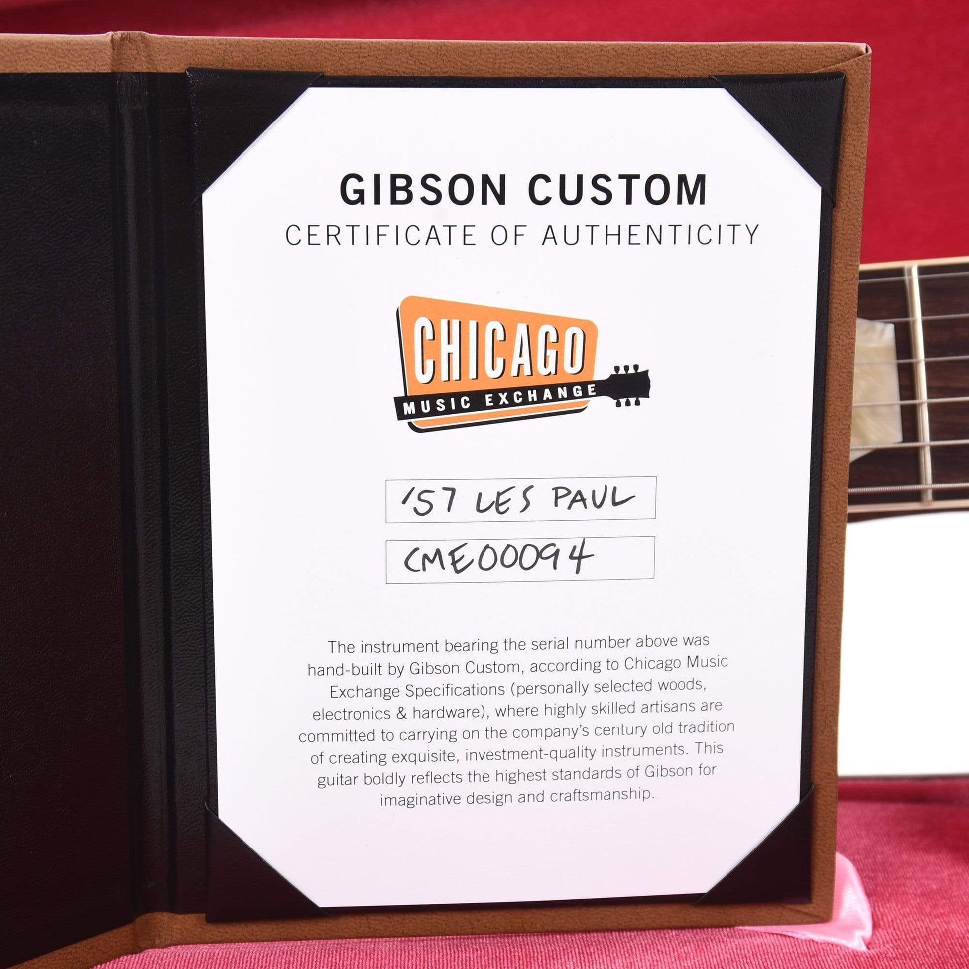 Gibson Custom Shop 1957 Les Paul Standard Candy Apple Blue VOS Electric Guitars / Solid Body