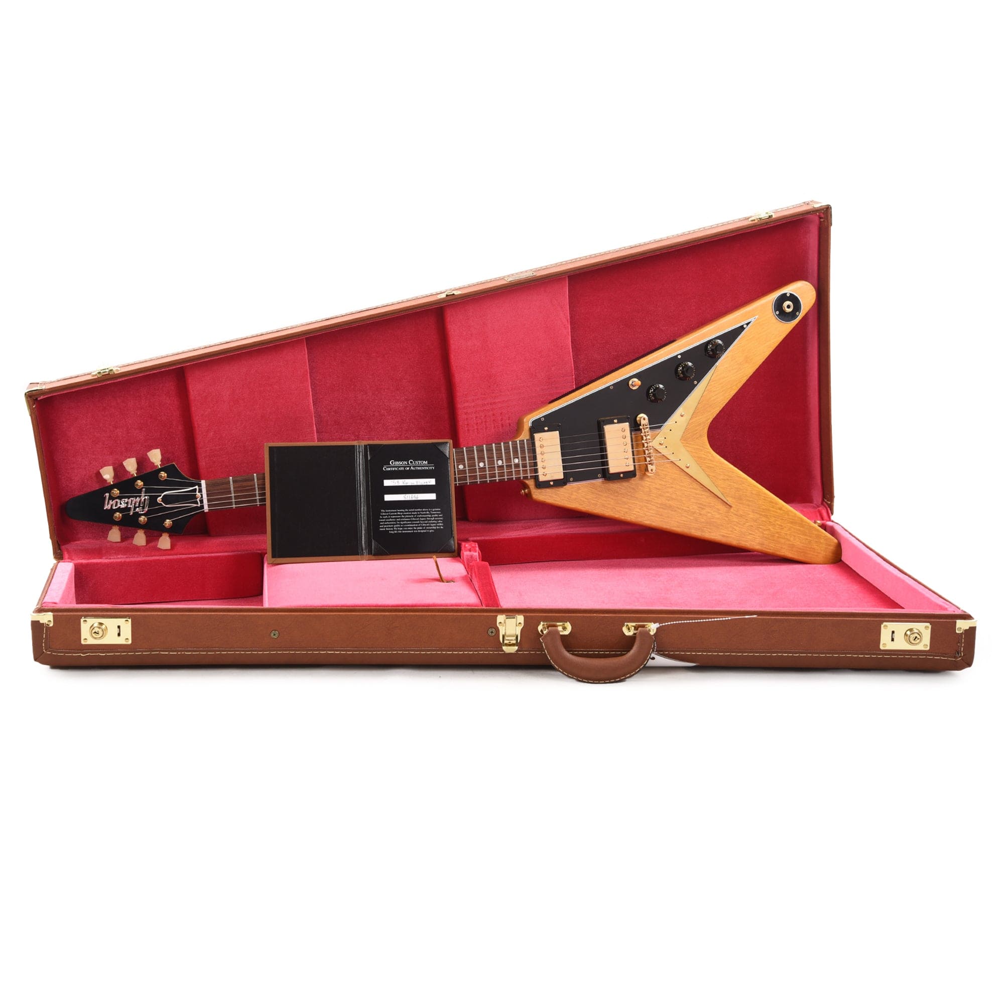 Gibson Custom Shop 1958 Korina Flying-V Reissue Natural w/Black Pickguard Electric Guitars / Solid Body