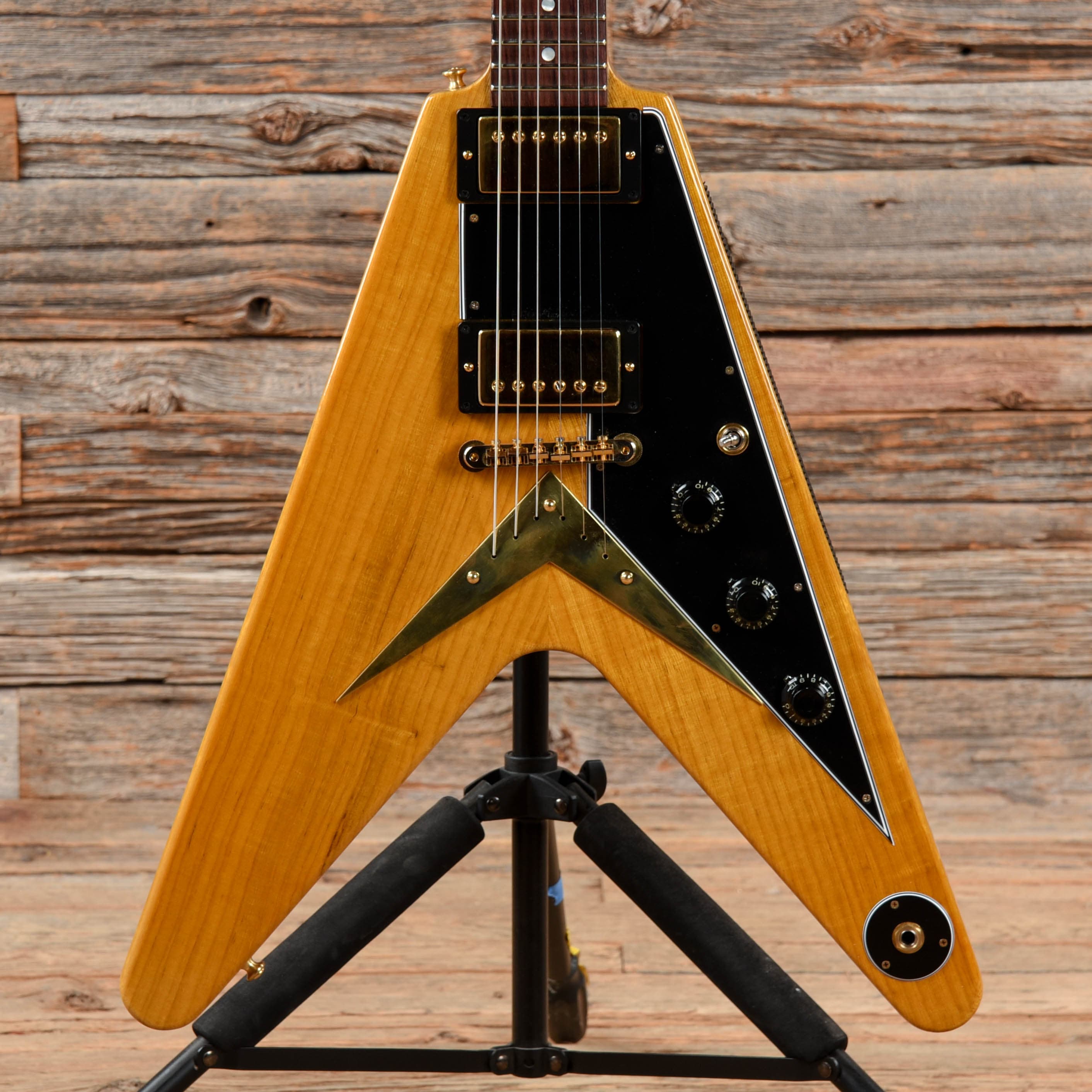 Gibson Custom Shop 1958 Korina Flying-V Reissue Natural w/Black Pickguard Electric Guitars / Solid Body