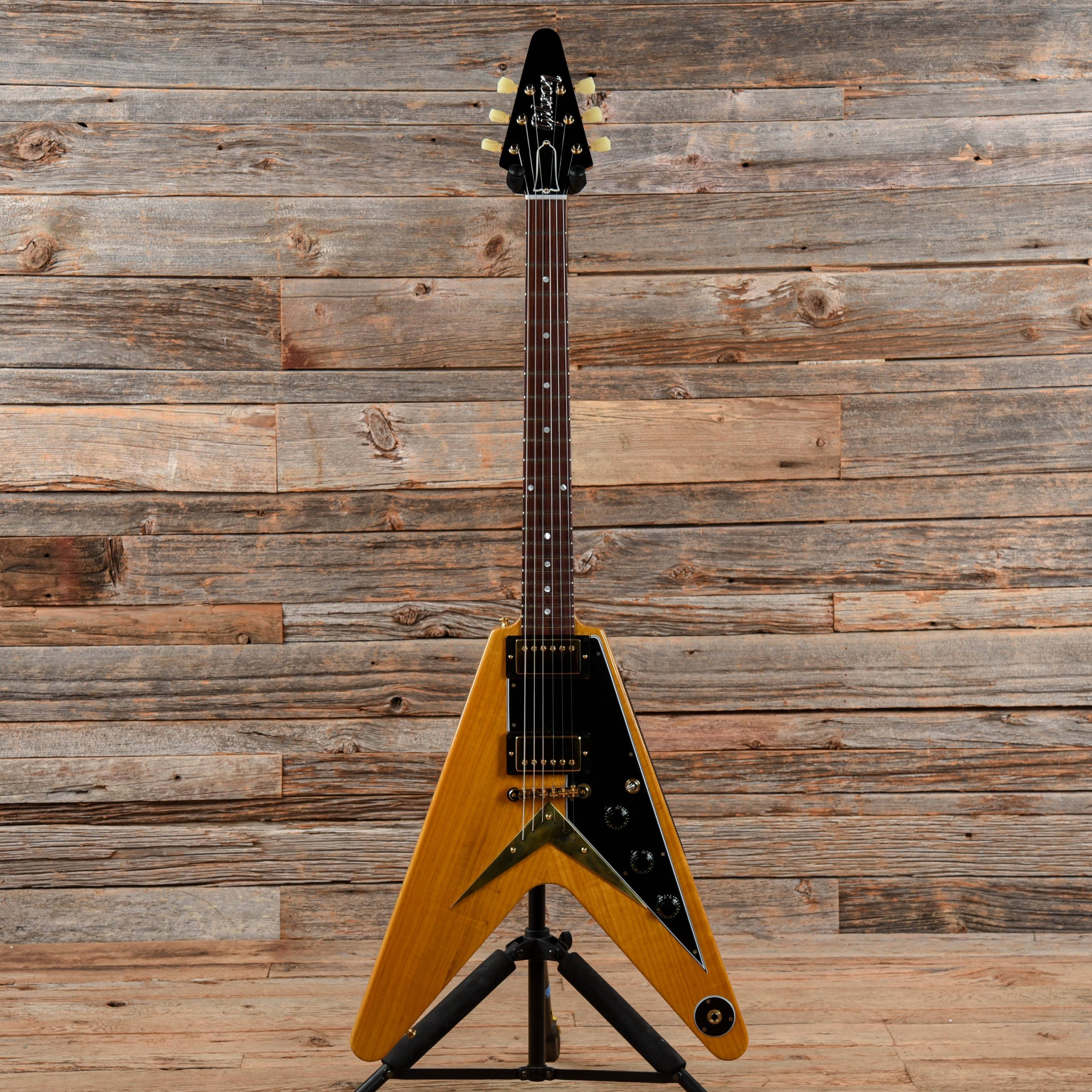 Gibson Custom Shop 1958 Korina Flying-V Reissue Natural w/Black Pickguard Electric Guitars / Solid Body