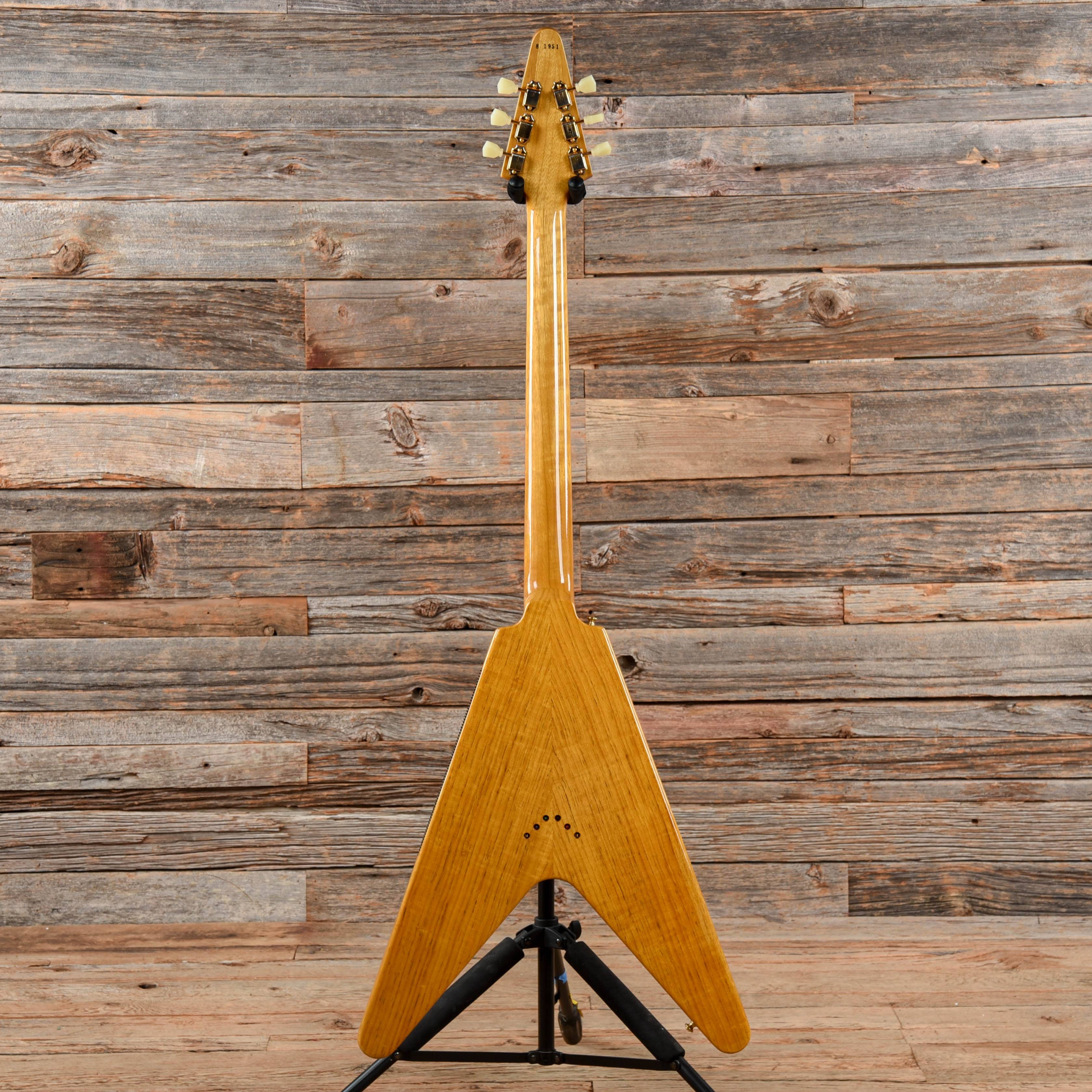 Gibson Custom Shop 1958 Korina Flying-V Reissue Natural w/Black Pickguard Electric Guitars / Solid Body