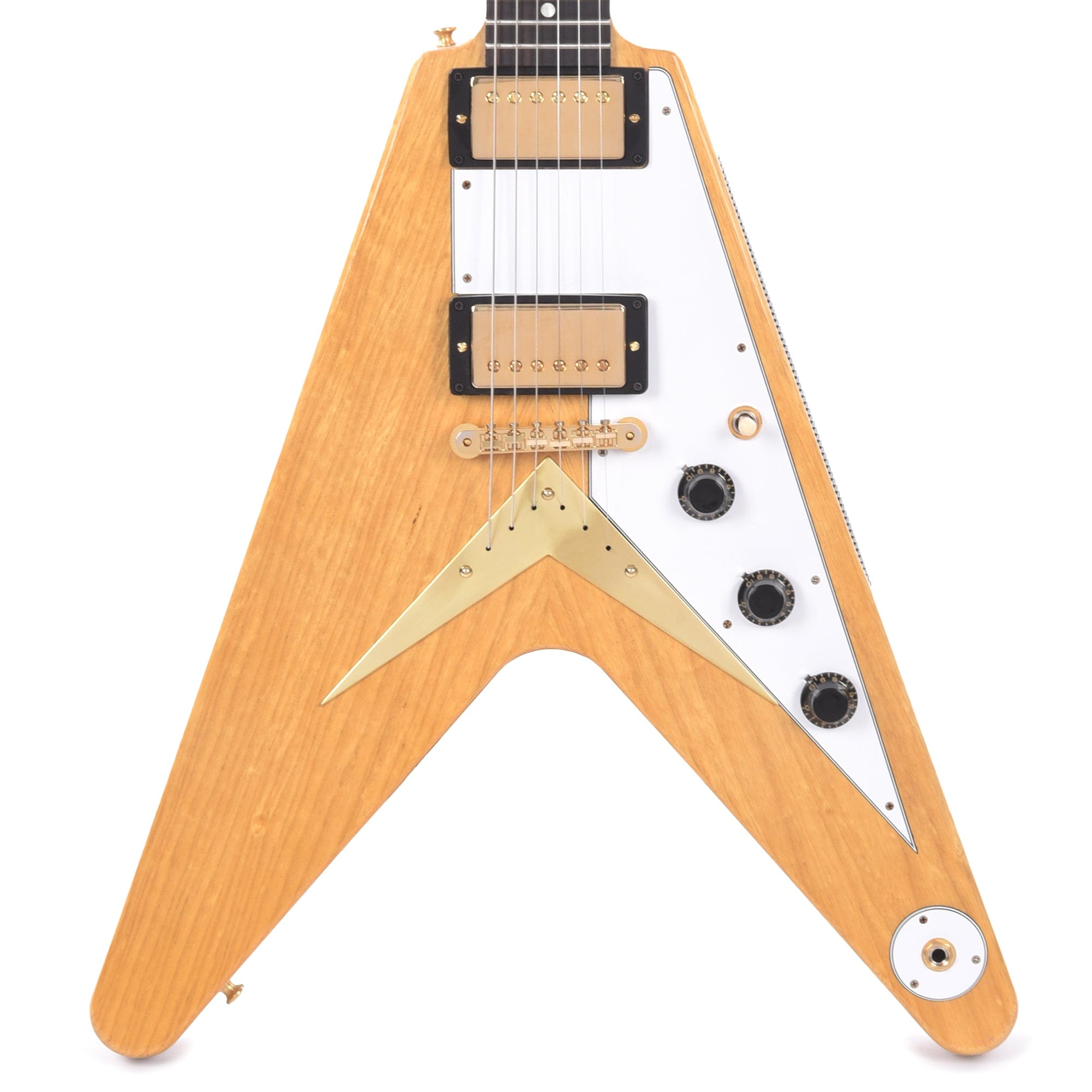 Gibson Custom Shop 1958 Korina Flying V Reissue Natural w/White Pickguard Electric Guitars / Solid Body