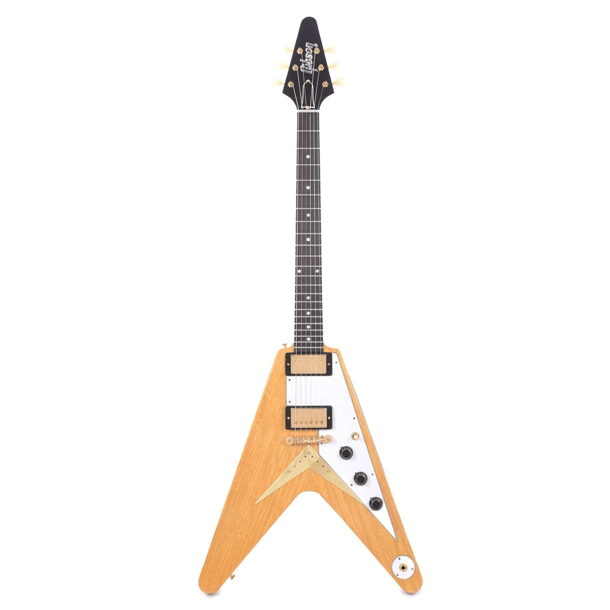 Gibson Custom Shop 1958 Korina Flying V Reissue Natural w/White Pickguard Electric Guitars / Solid Body