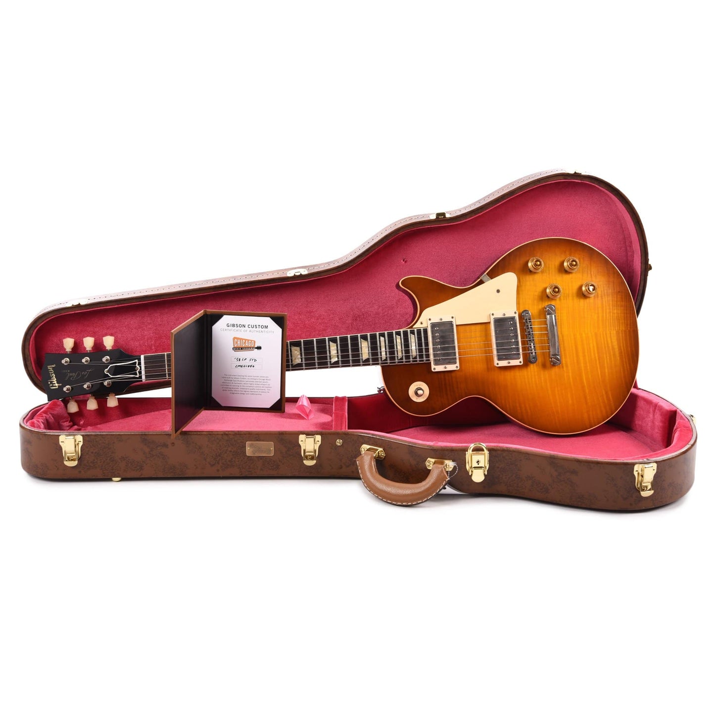 Gibson Custom Shop 1958 Les Paul Standard "CME Spec" Amber VOS w/59 Carmelita Neck Electric Guitars / Solid Body