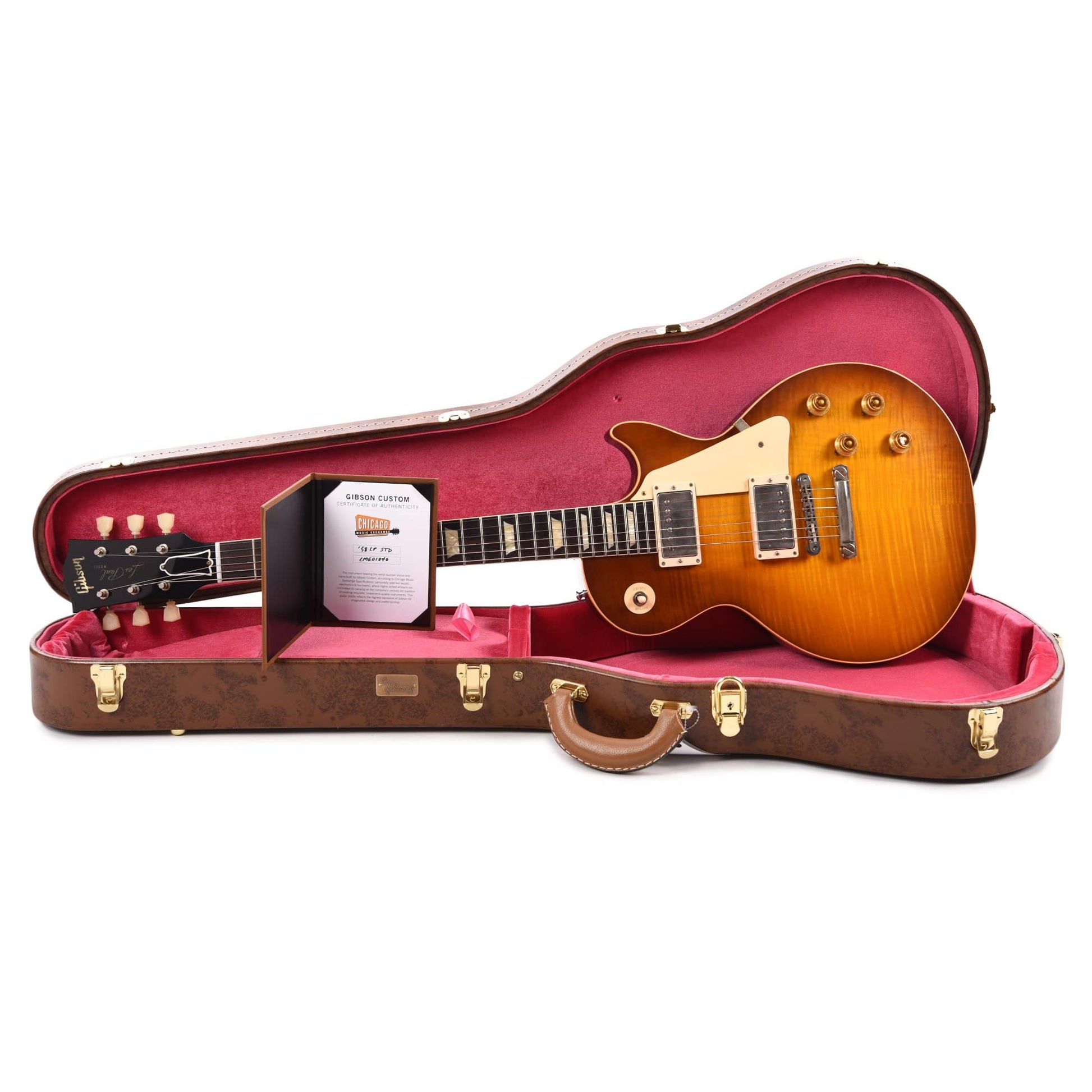 Gibson Custom Shop 1958 Les Paul Standard "CME Spec" Amber VOS w/59 Carmelita Neck Electric Guitars / Solid Body
