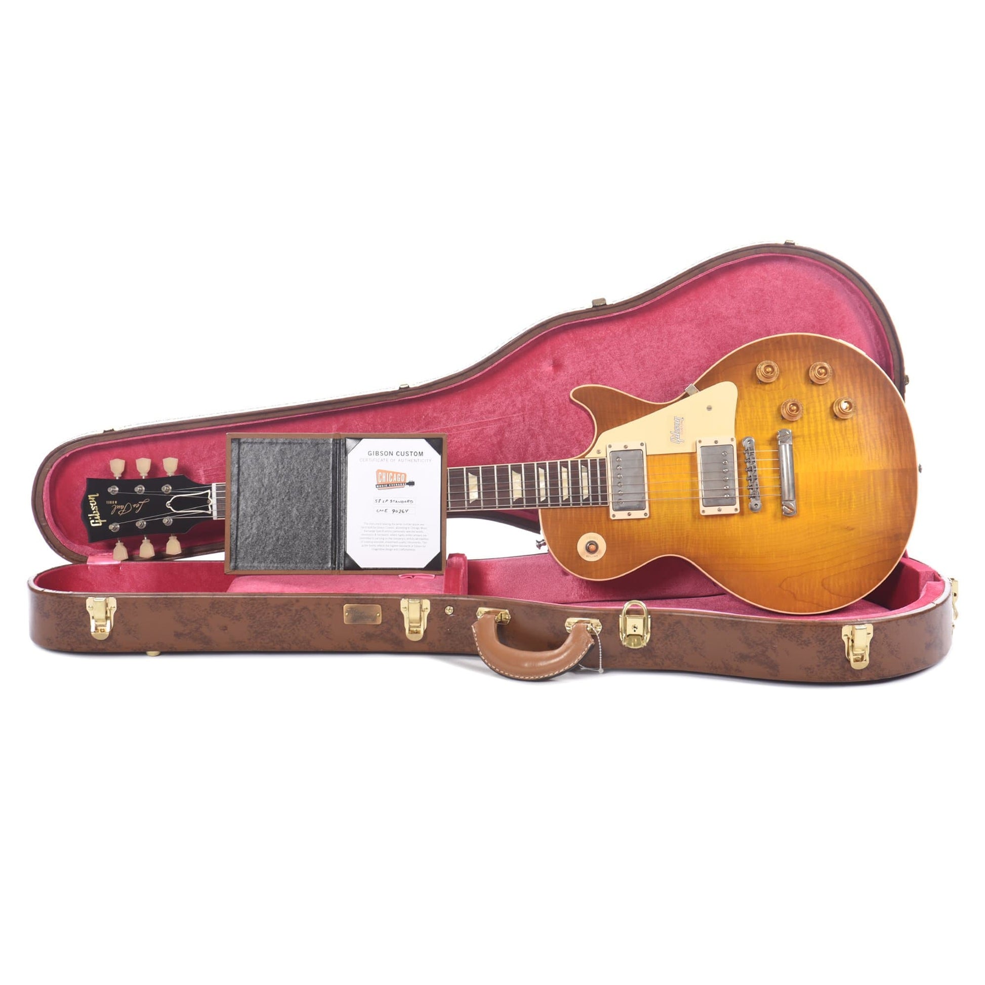 Gibson Custom Shop 1958 Les Paul Standard "CME Spec" Amber VOS w/59 Carmelita Neck Electric Guitars / Solid Body