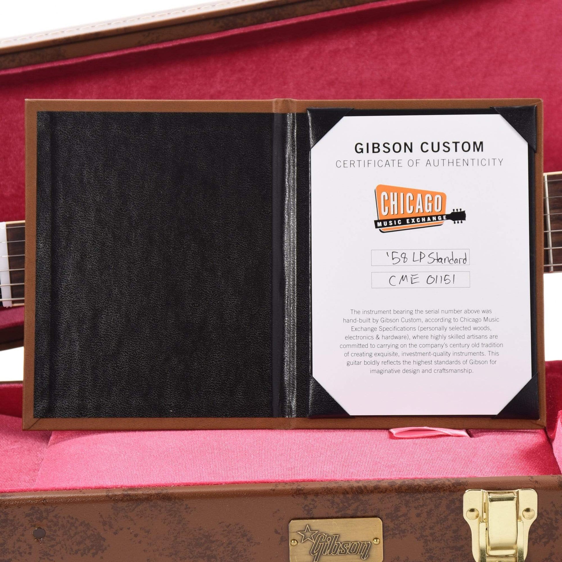 Gibson Custom Shop 1958 Les Paul Standard "CME Spec" Factory Burst VOS w/59 Carmelita Neck Electric Guitars / Solid Body