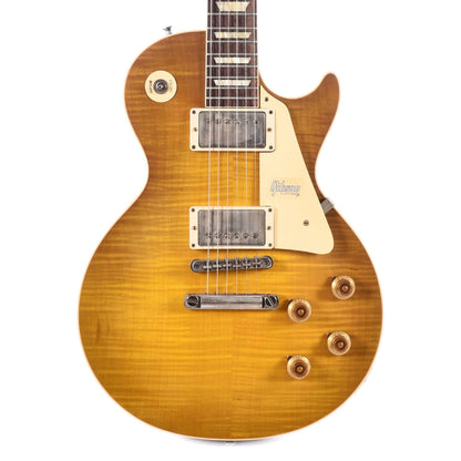 Gibson Custom Shop 1958 Les Paul Standard "CME Spec" Green Lemon Light Aged w/60 V2 Neck Electric Guitars / Solid Body