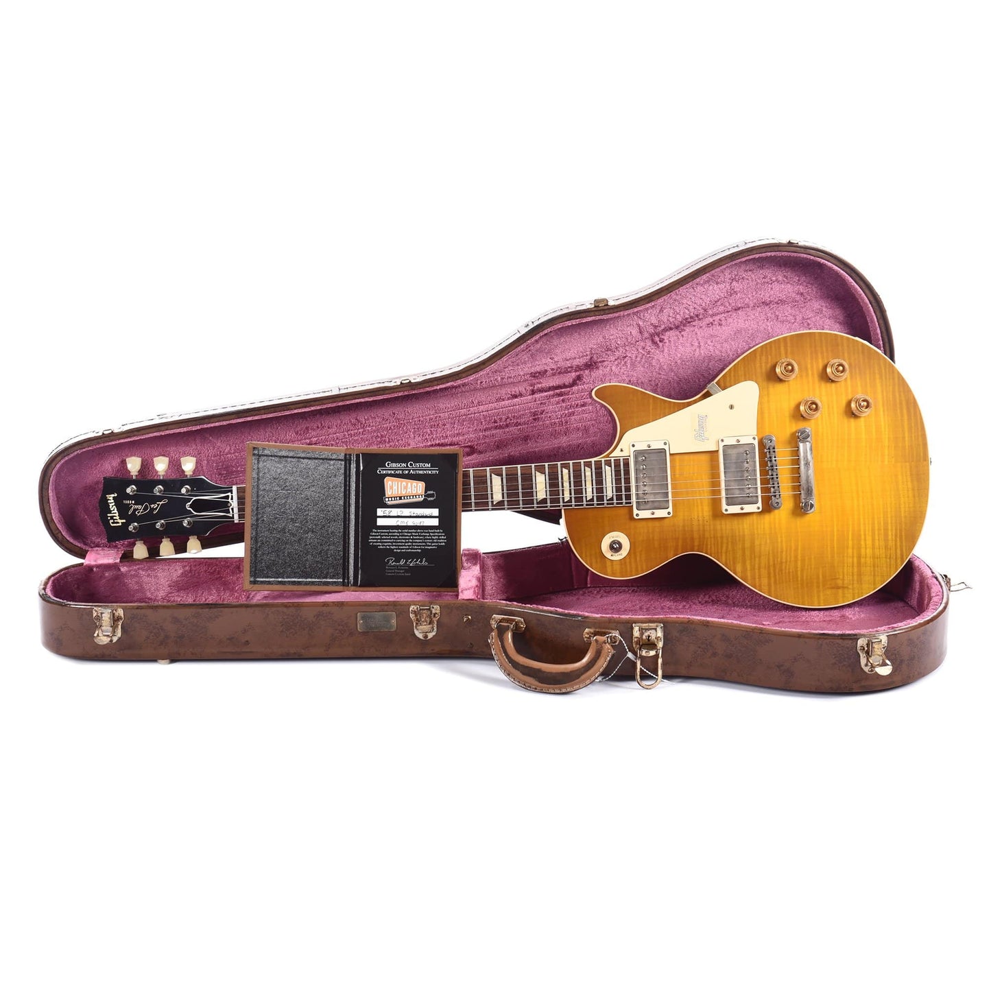 Gibson Custom Shop 1958 Les Paul Standard "CME Spec" Green Lemon Light Aged w/60 V2 Neck Electric Guitars / Solid Body