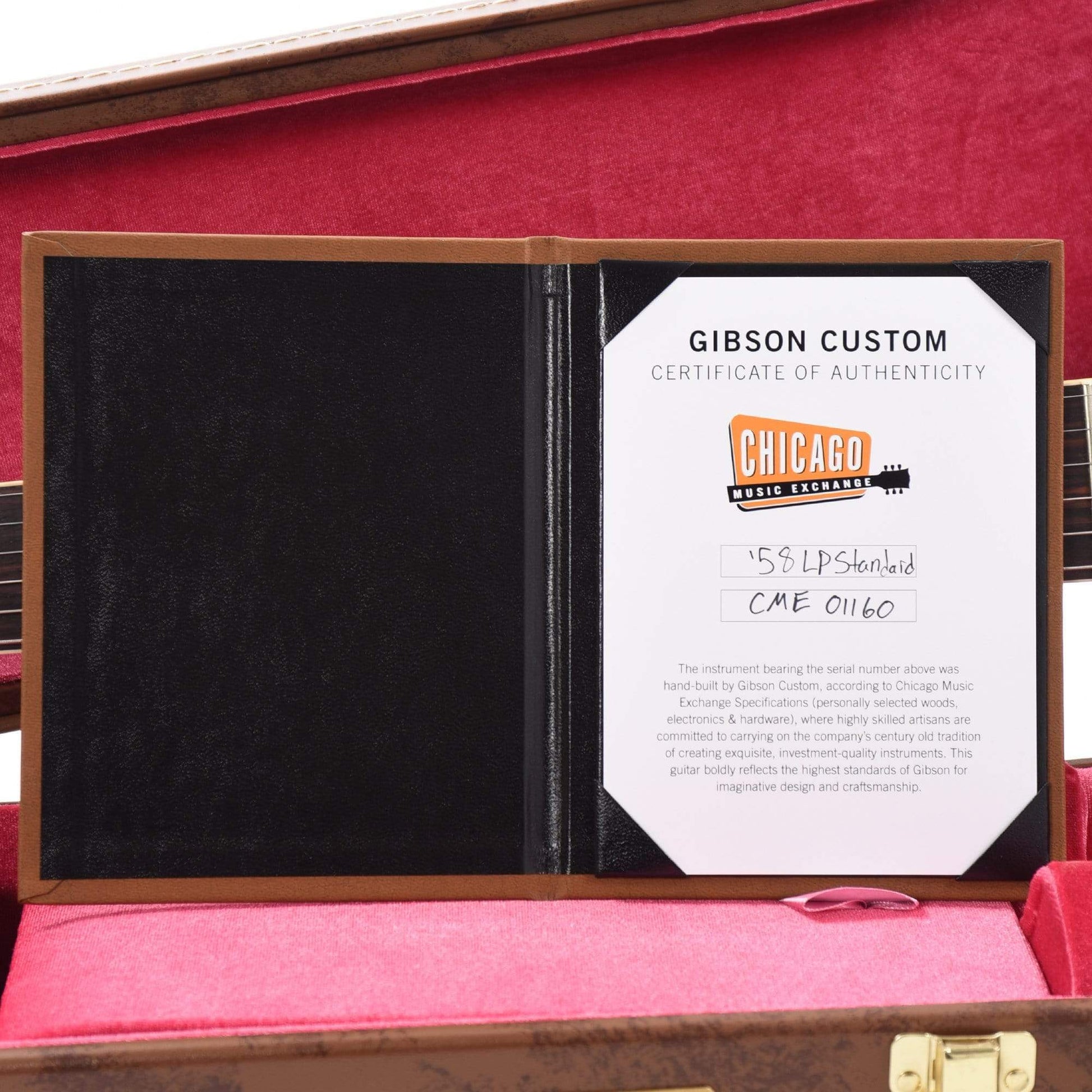 Gibson Custom Shop 1958 Les Paul Standard "CME Spec" Green Lemon VOS w/59 Carmelita Neck Electric Guitars / Solid Body