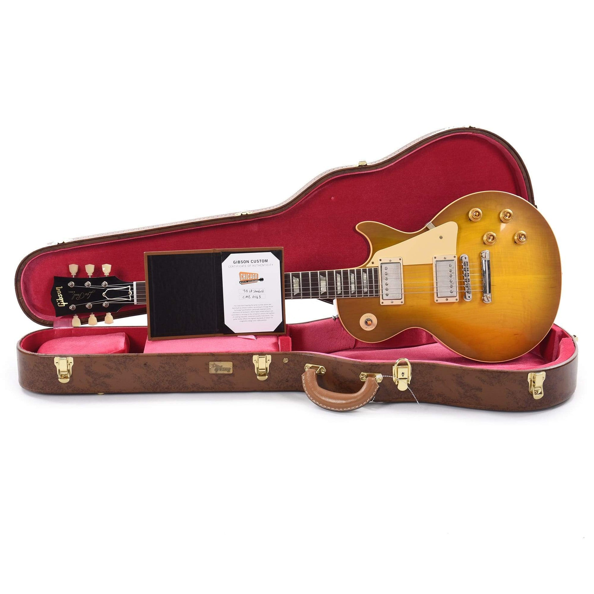 Gibson Custom Shop 1958 Les Paul Standard "CME Spec" Green Lemon VOS w/59 Carmelita Neck Electric Guitars / Solid Body