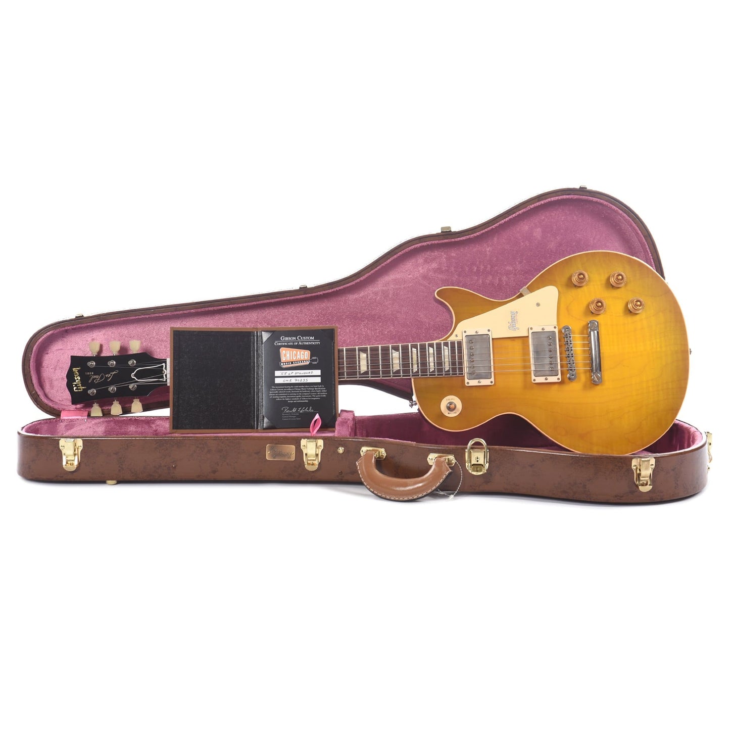 Gibson Custom Shop 1958 Les Paul Standard "CME Spec" Green Lemon VOS w/60 V2 Neck Profile Electric Guitars / Solid Body
