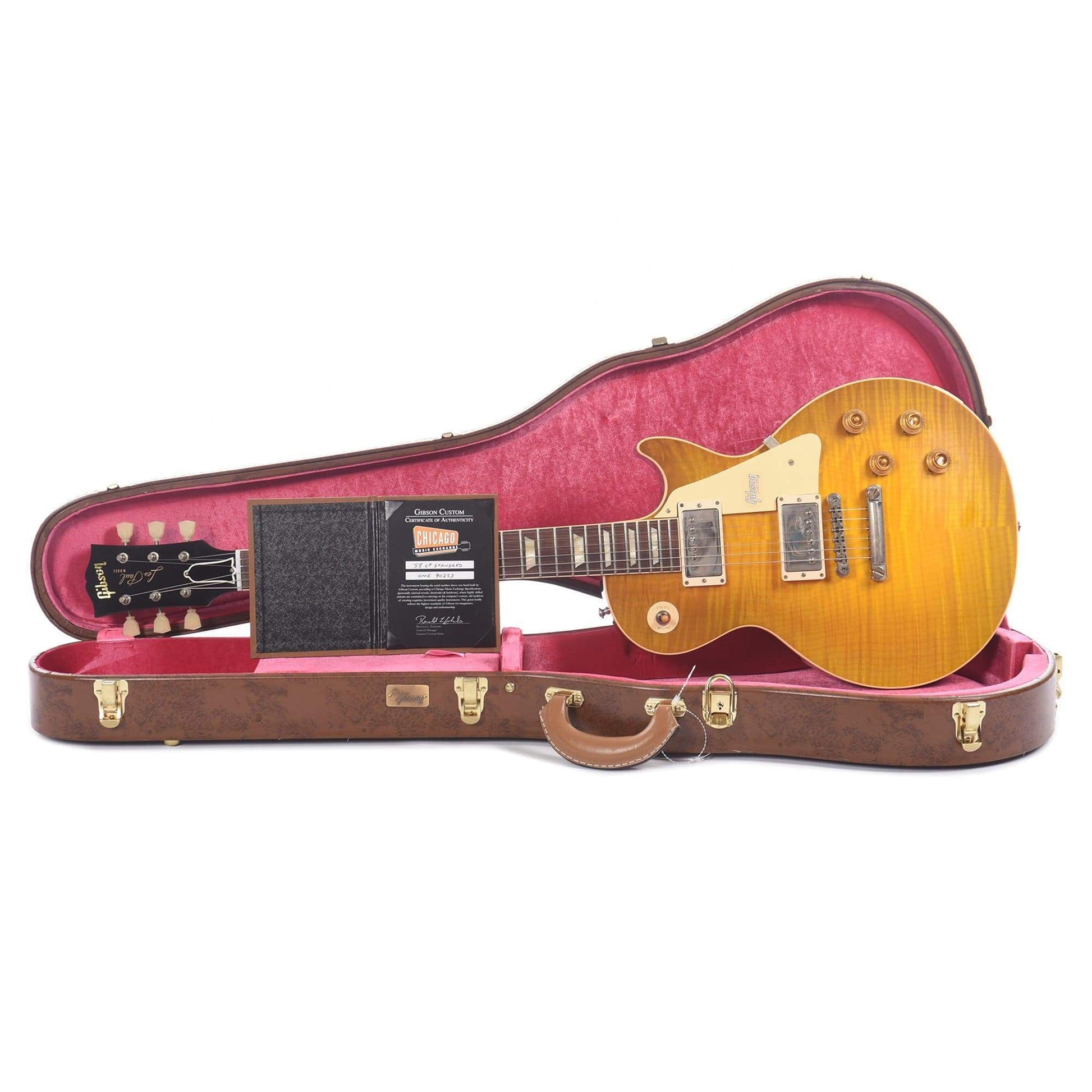 Gibson Custom Shop 1958 Les Paul Standard "CME Spec" Green Lemon VOS w/60 V2 Neck Profile Electric Guitars / Solid Body
