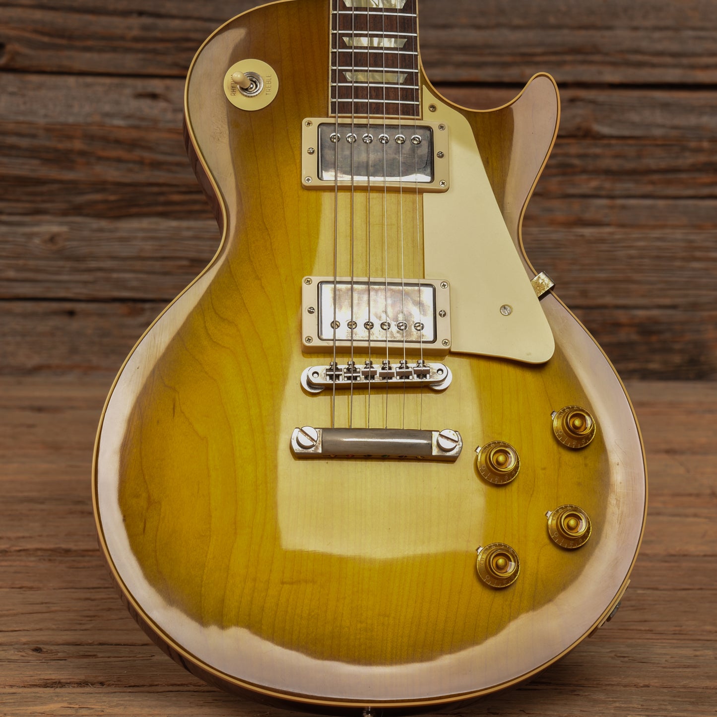 Gibson Custom Shop 1958 Les Paul Standard "CME Spec" Green Lemon VOS w/60 V2 Neck Profile Sunburst Electric Guitars / Solid Body