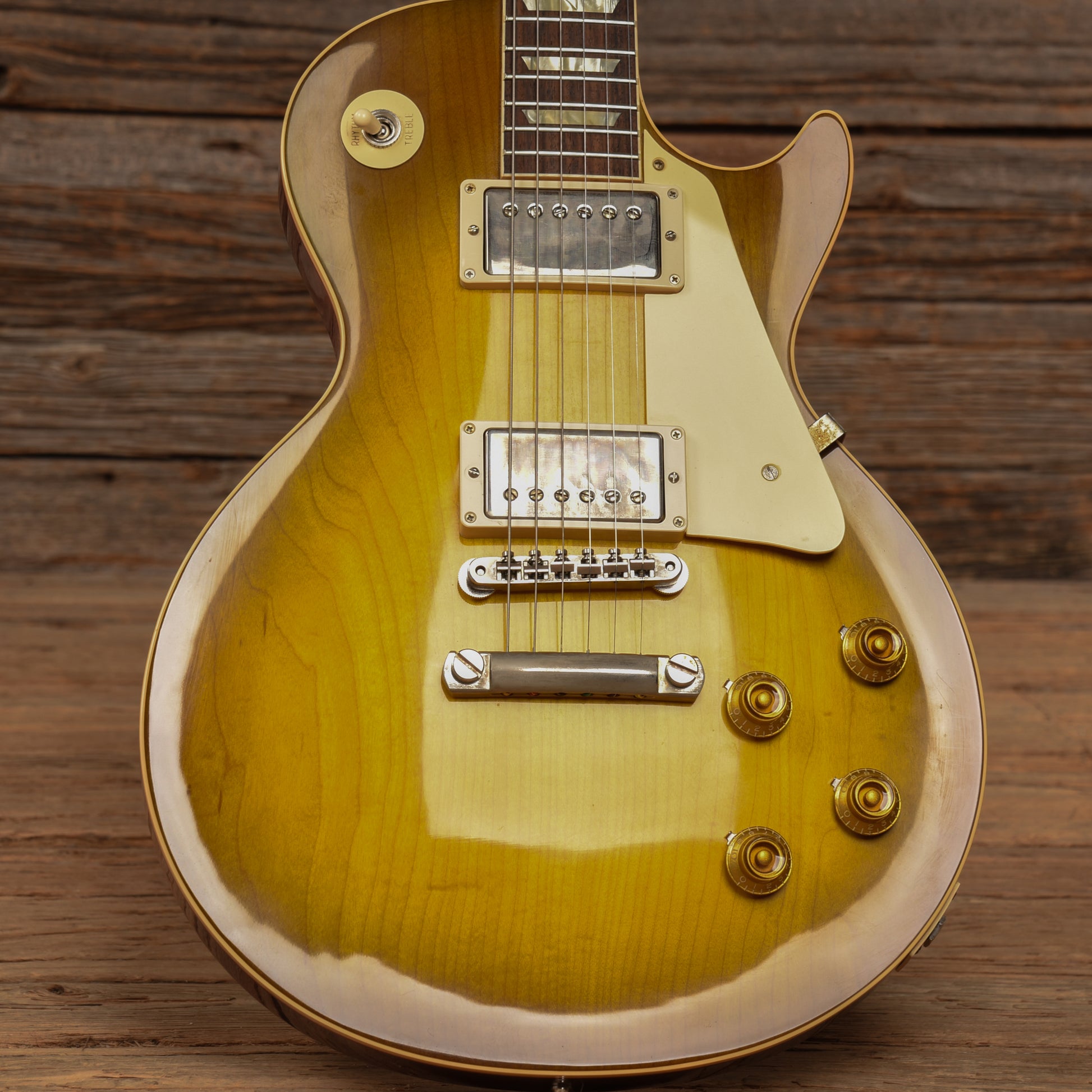 Gibson Custom Shop 1958 Les Paul Standard "CME Spec" Green Lemon VOS w/60 V2 Neck Profile Sunburst Electric Guitars / Solid Body