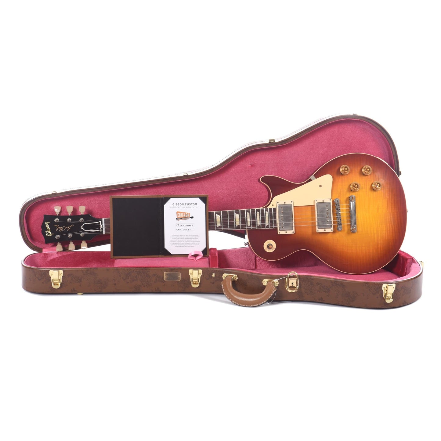 Gibson Custom Shop 1958 Les Paul Standard "CME Spec" Plain Top Cherry Tea Burst VOS w/59 Carmelita Neck Electric Guitars / Solid Body
