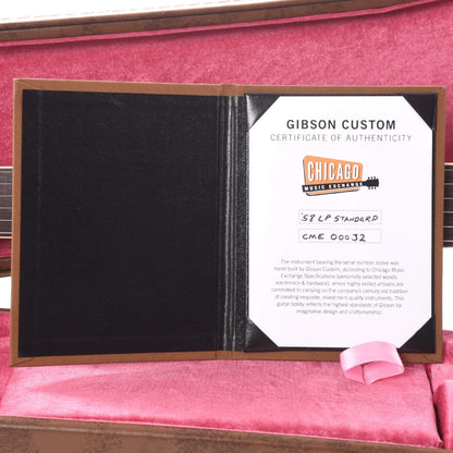 Gibson Custom Shop 1958 Les Paul Standard "CME Spec" Plain Top Cherry Tea Burst VOS w/59 Carmelita Neck Electric Guitars / Solid Body