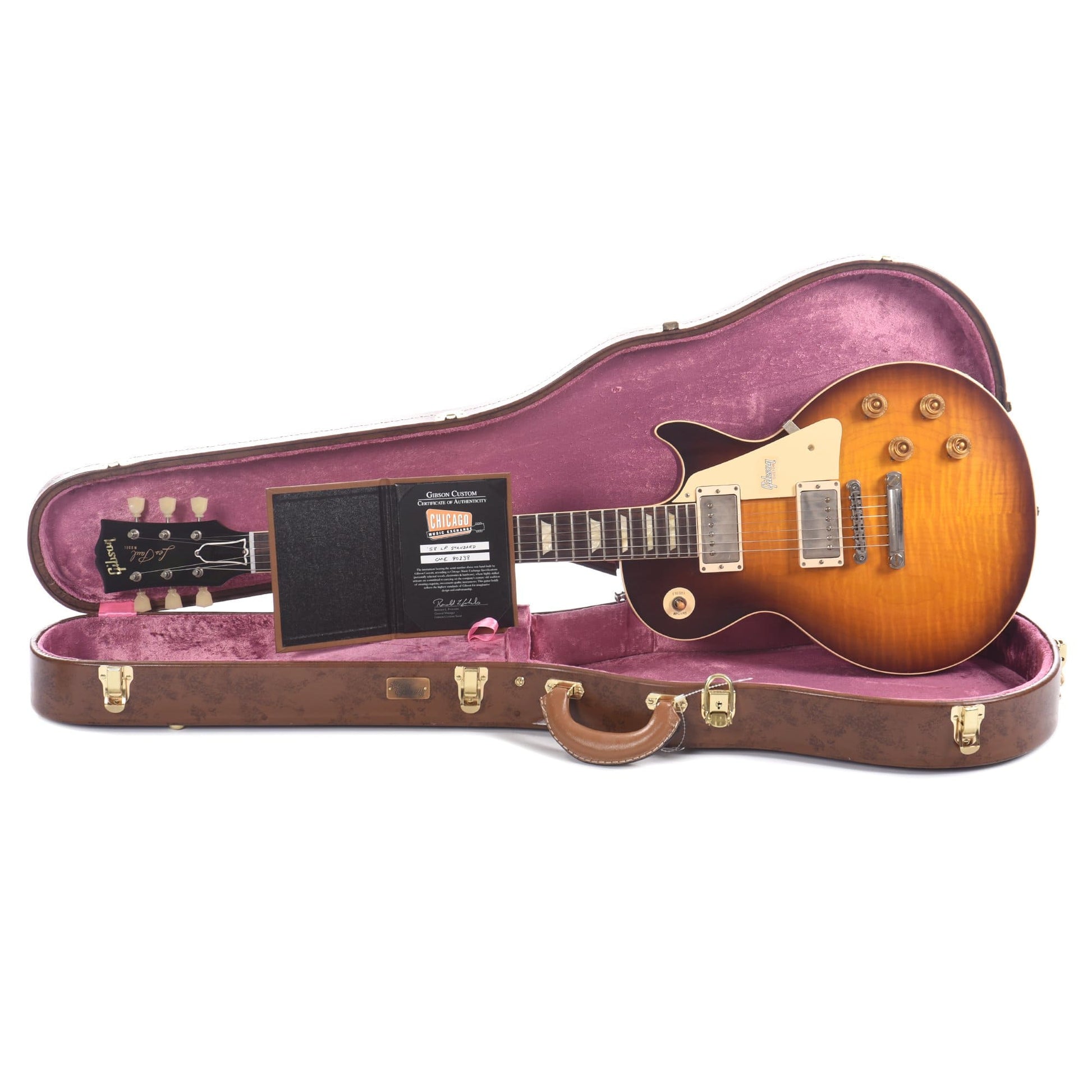 Gibson Custom Shop 1958 Les Paul Standard "CME Spec" Plain Top Kindred Burst Fade VOS 2019 w/60 V2 Neck Profile Electric Guitars / Solid Body