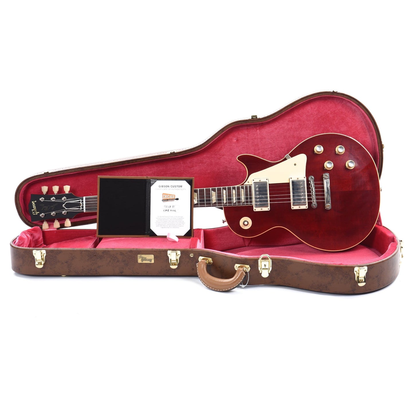 Gibson Custom Shop 1958 Les Paul Standard "CME Spec" Viking Red VOS w/59 Carmelita Neck Electric Guitars / Solid Body