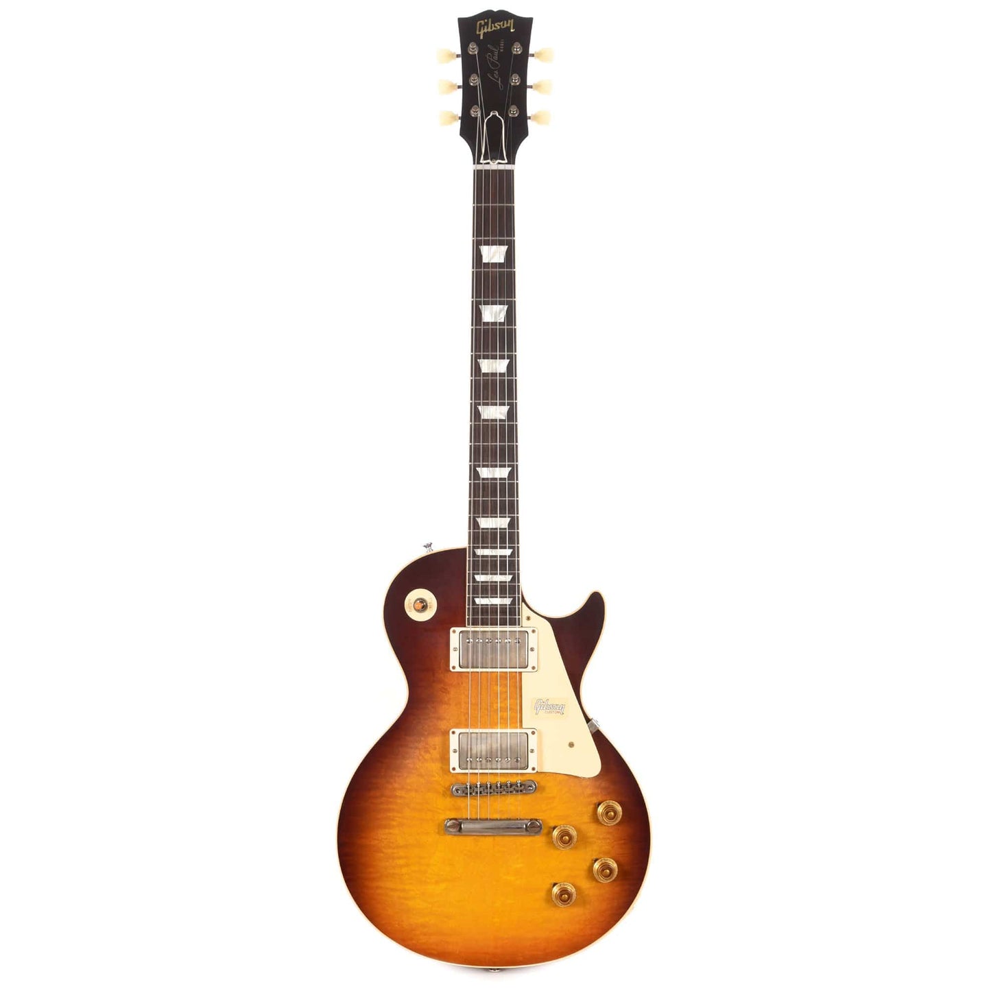 Gibson Custom Shop 1958 Les Paul Standard Dark Bourbon Fade VOS Electric Guitars / Solid Body