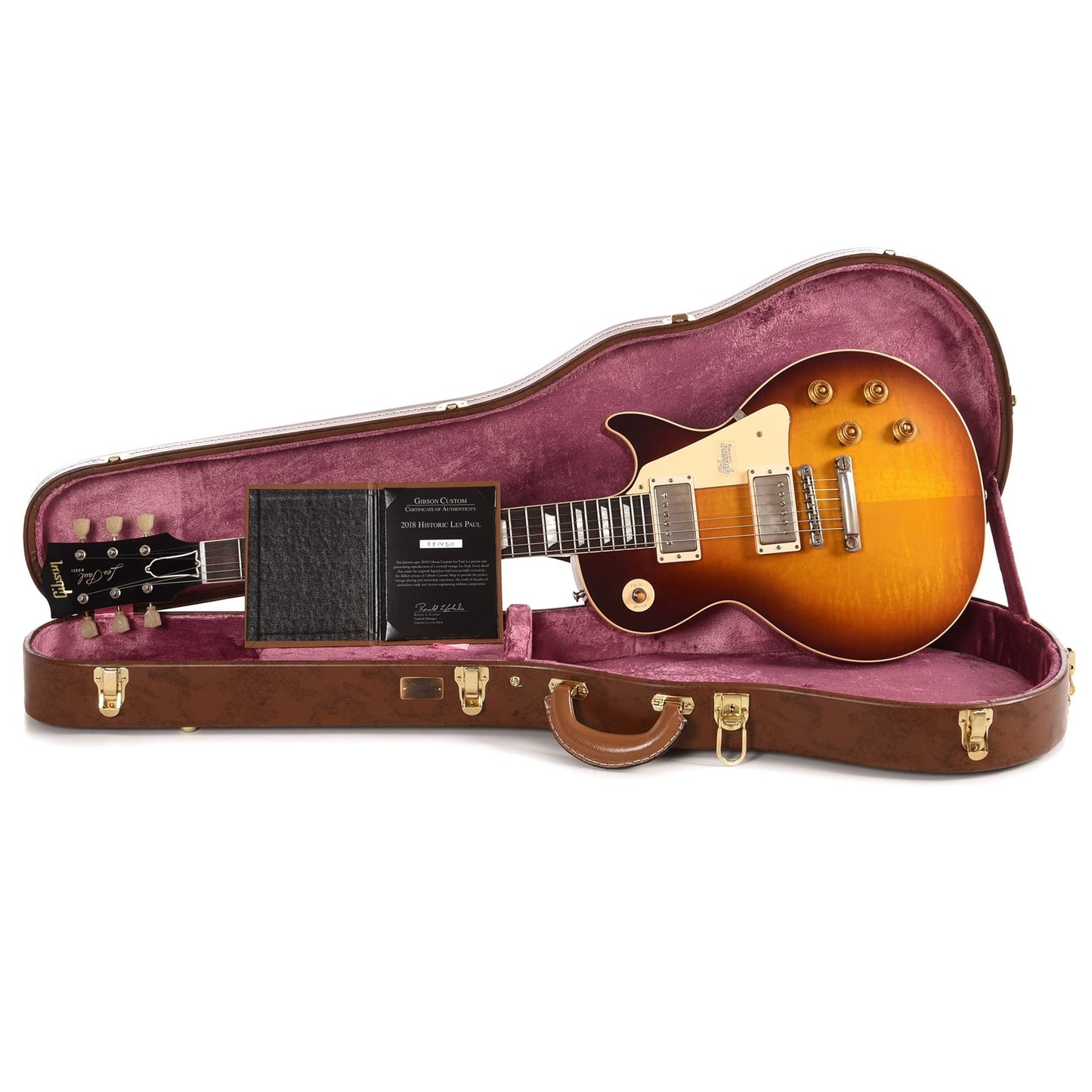 Gibson Custom Shop 1958 Les Paul Standard Dark Bourbon Fade VOS Electric Guitars / Solid Body