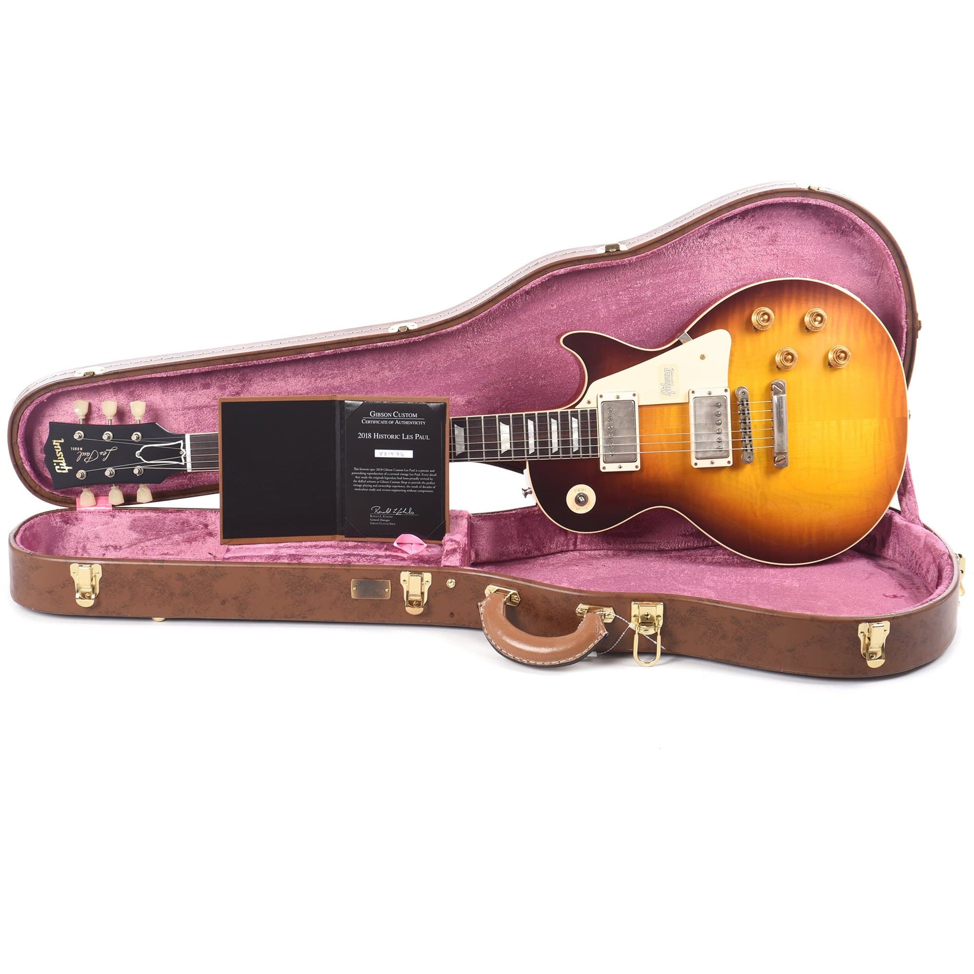 Gibson Custom Shop 1958 Les Paul Standard Dark Bourbon Fade VOS Electric Guitars / Solid Body